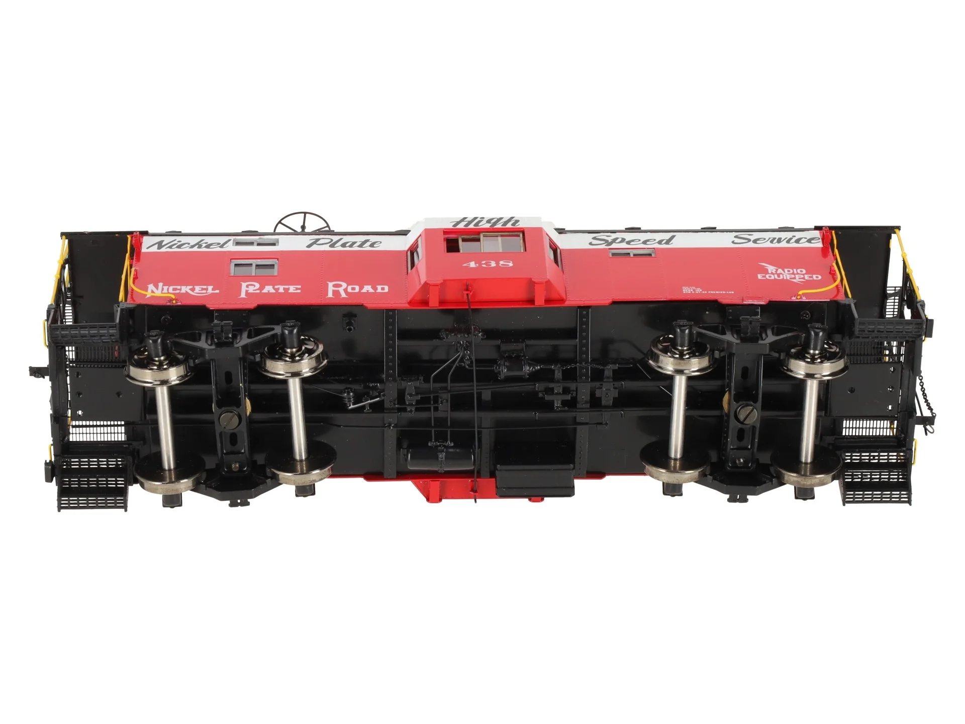 Overland OMI-0075.1 O Brass Nickel Plate Road B-W Caboose #438 (2-Rail) -F/P EX/Box - Image 9