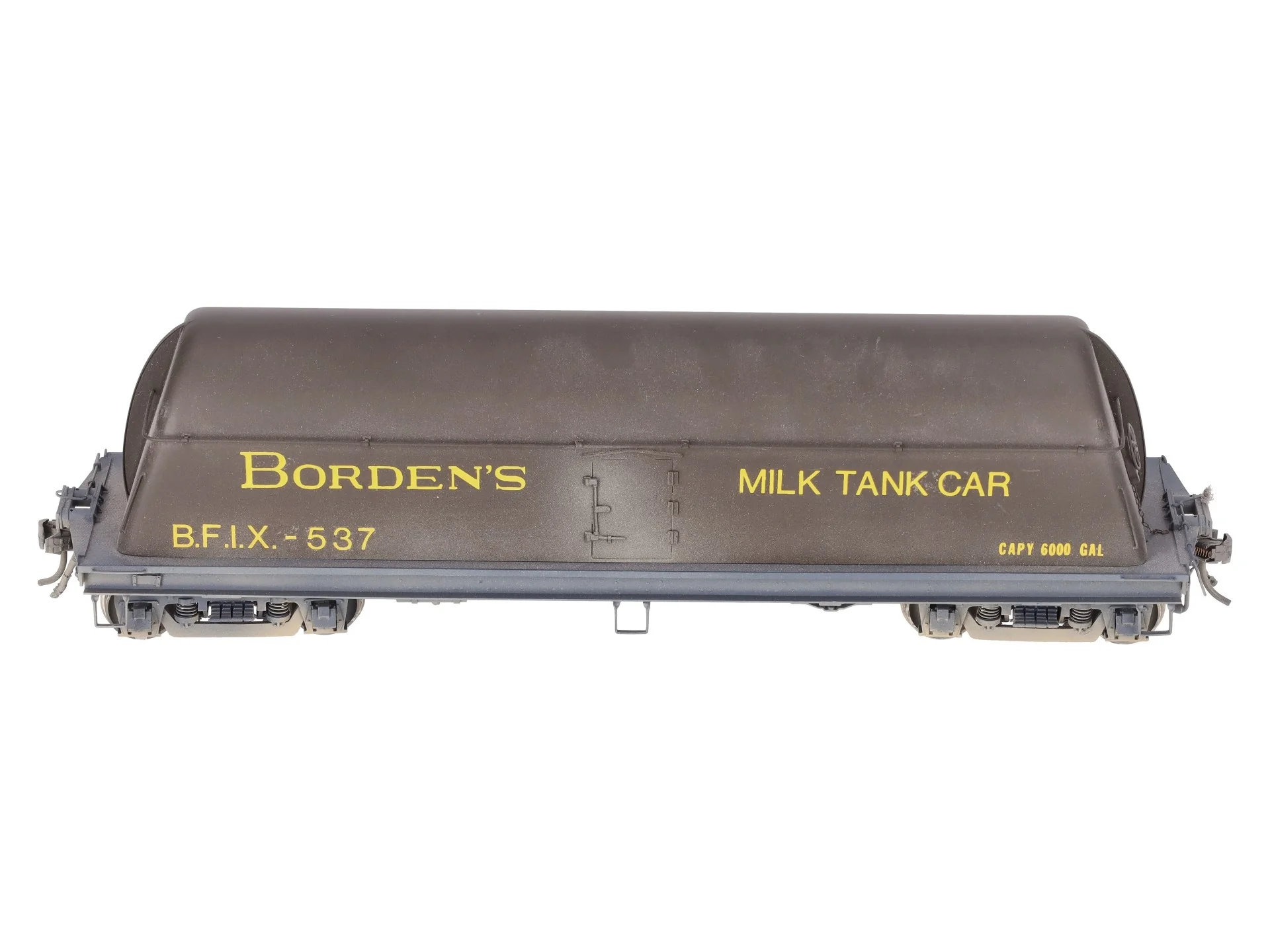 Overland OMI-0089 Brass O Scale Borden Milk Car w/ End Fins (2-Rail) - Custom/Box - Image 7