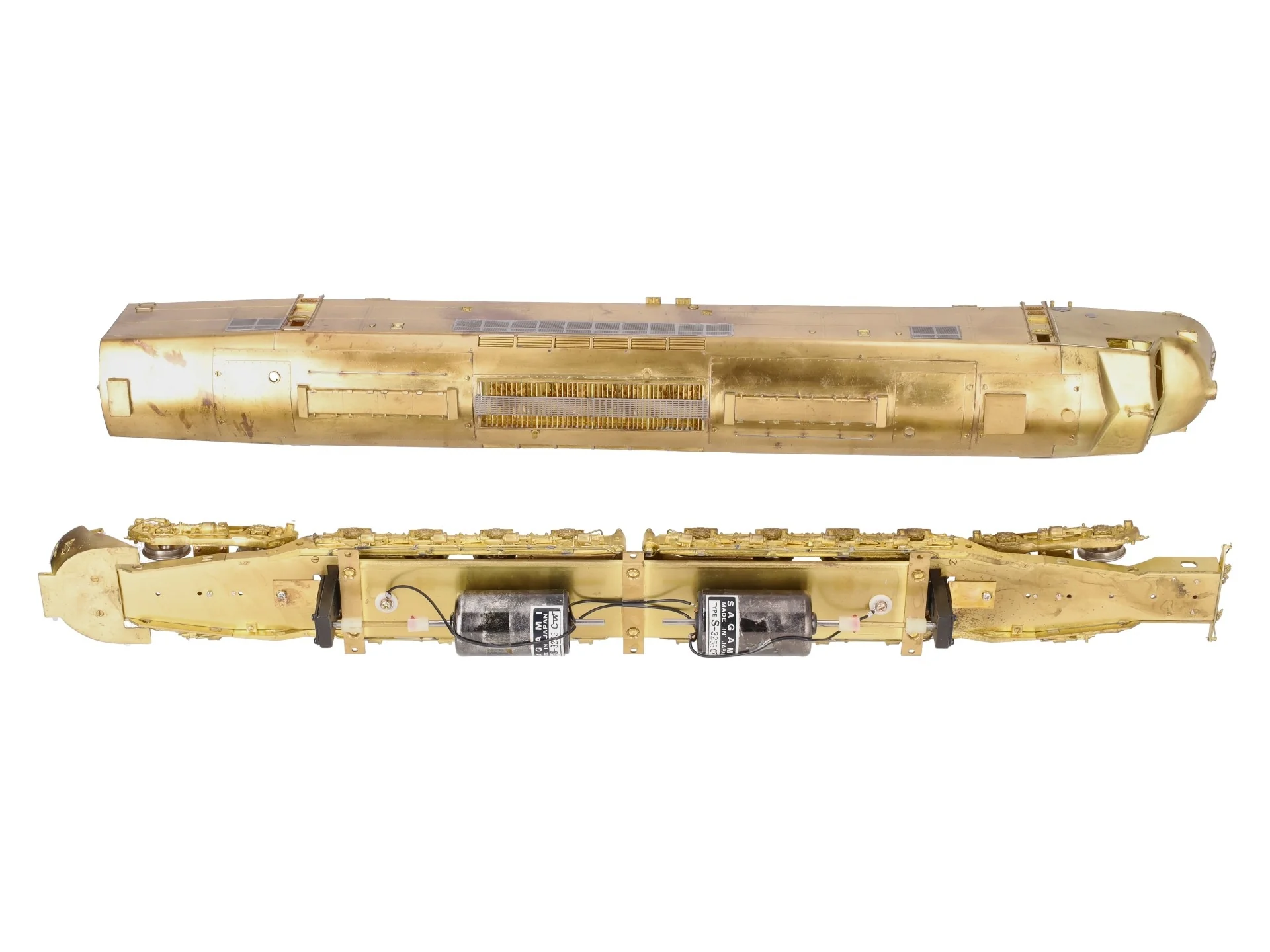 Overland OMI-0235 O Brass PRR Centipede Diesel w/o antennas (2 Rail) -Unpainted LN/Box - Image 5