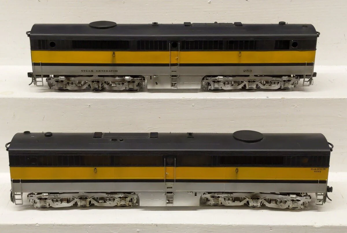 Overland OMI-0308 O BRASS Custom D&RGW PB-1 B Unit Diesel Engines (2-Rail) [2]/Box - Image 3