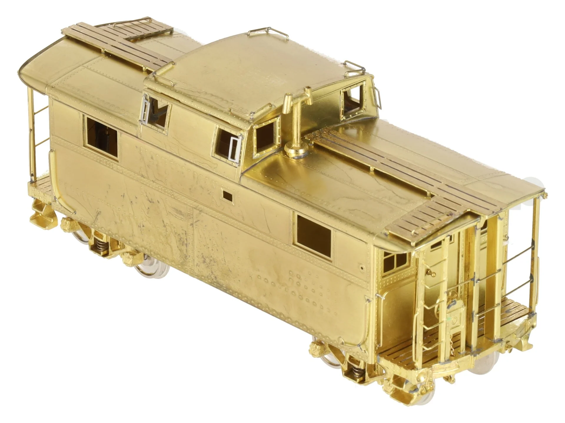 Overland OMI-1610/S HO BRASS PRR Steel Caboose N5A w/o Antenna EX/Box - Image 3