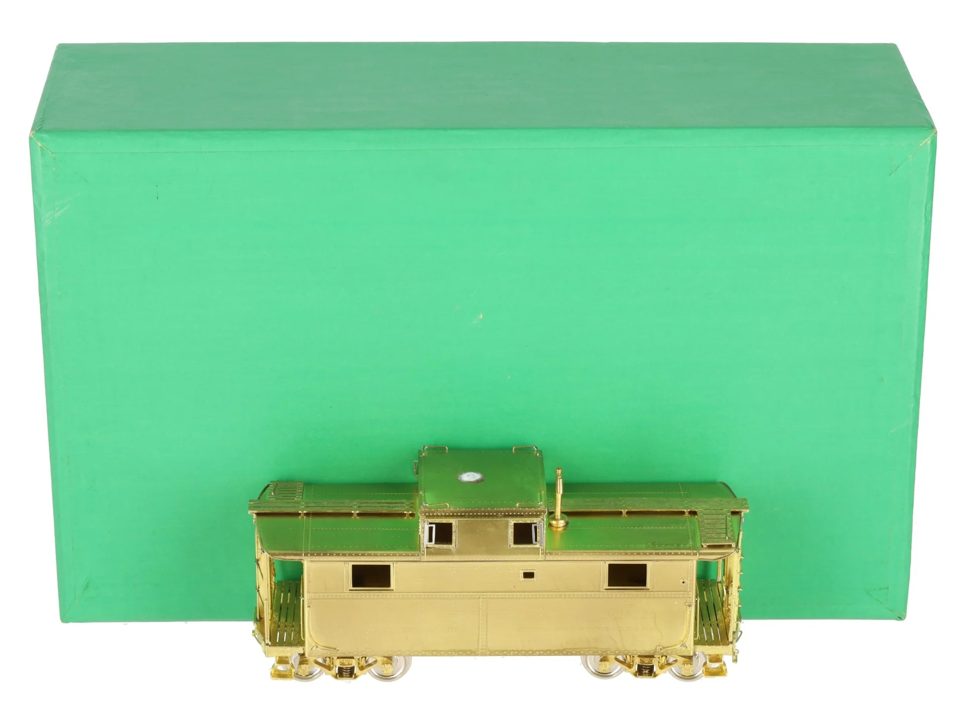 Overland OMI-1610/S HO BRASS PRR Steel Caboose N5A w/o Antenna EX/Box