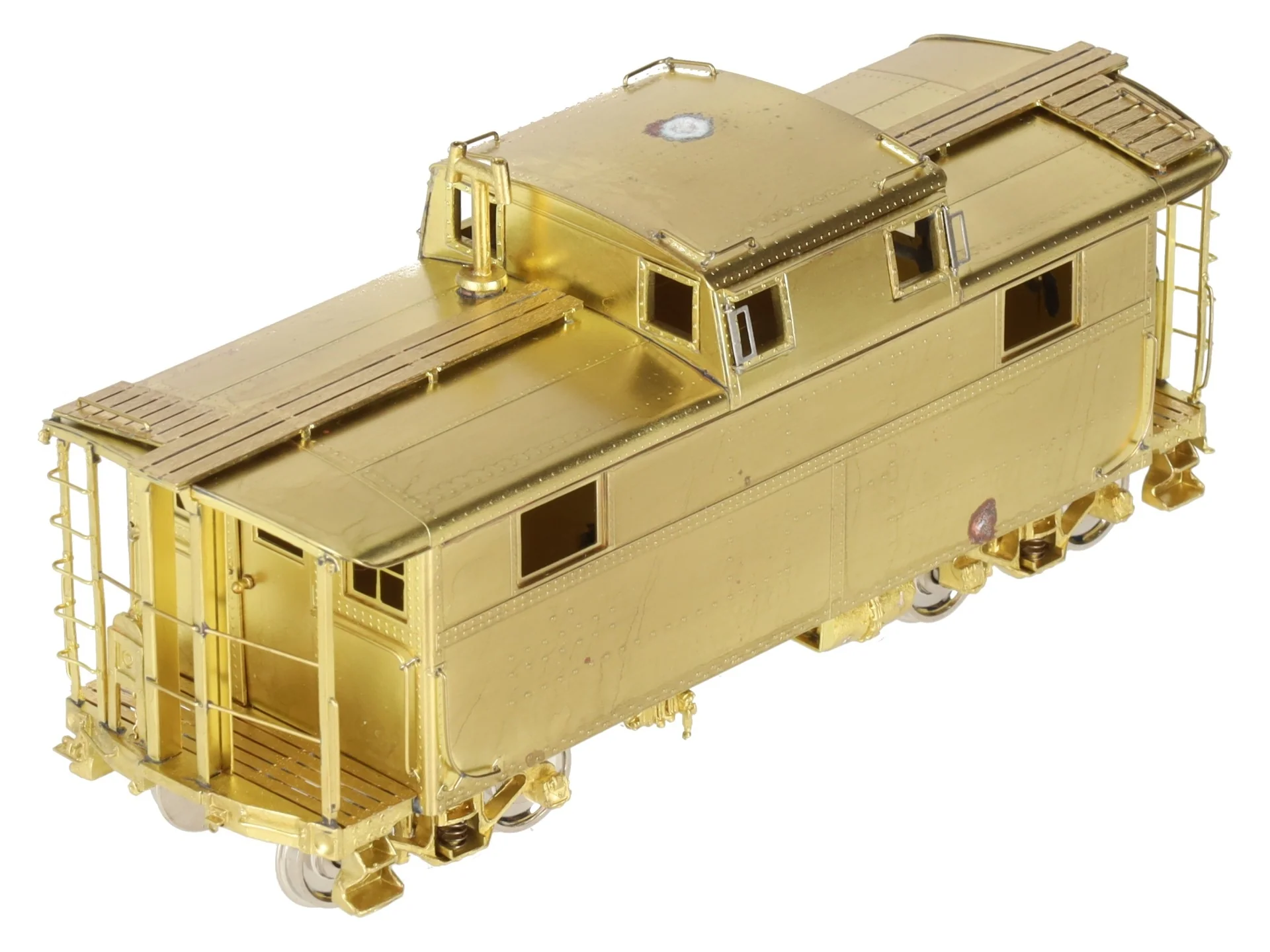 Overland OMI-1610/S HO BRASS PRR Steel Caboose N5A w/o Antenna EX/Box - Image 11