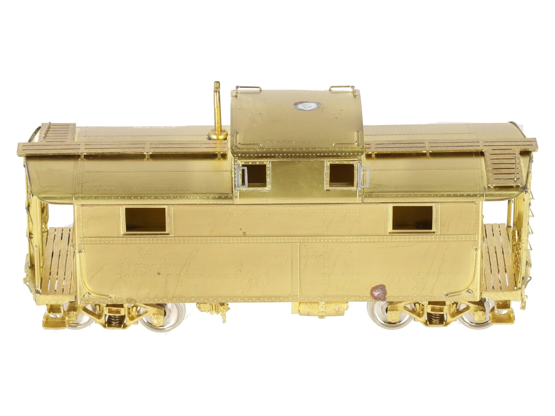 Overland OMI-1610/S HO BRASS PRR Steel Caboose N5A w/o Antenna EX/Box - Image 2
