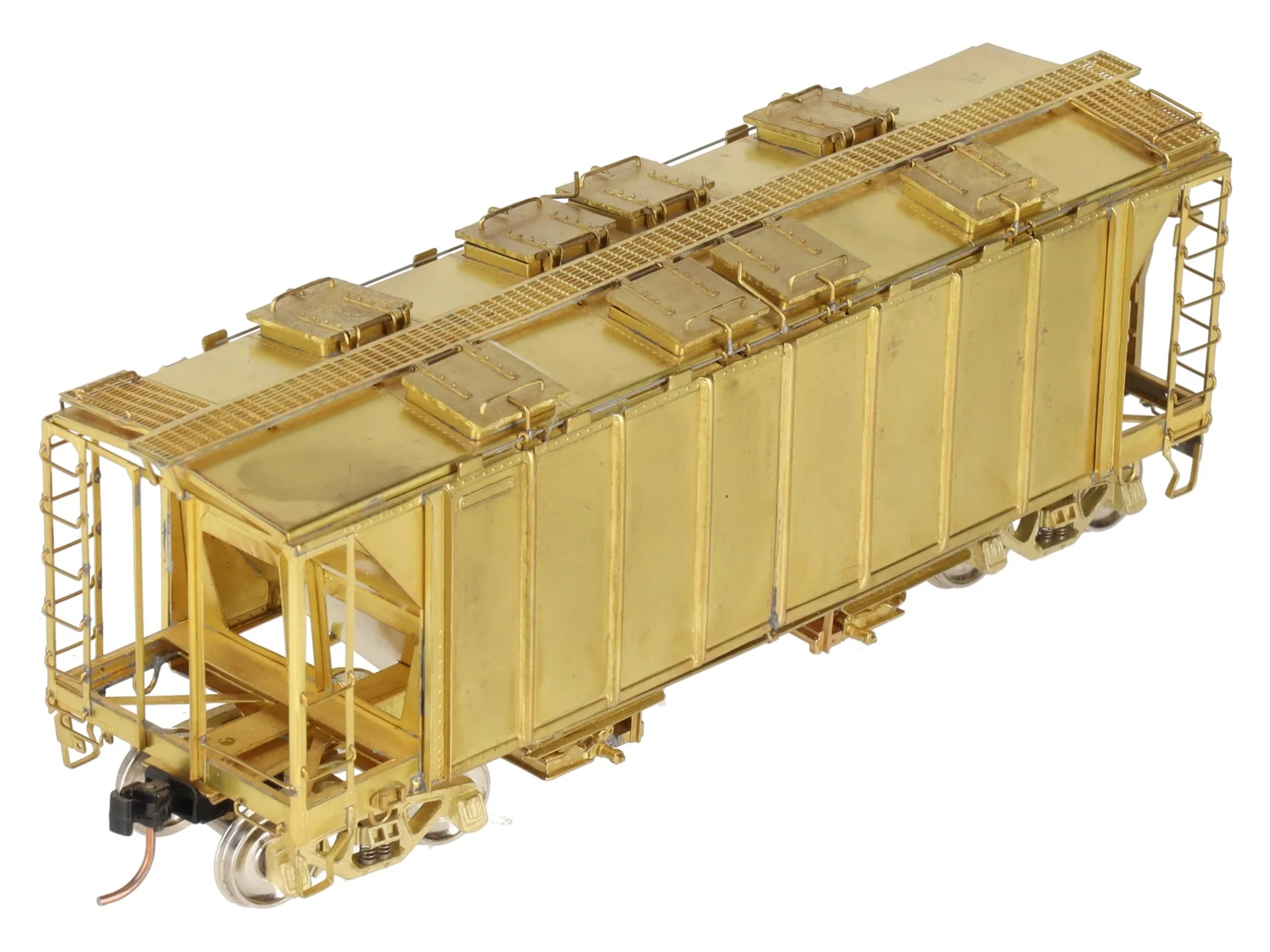 Overland OMI-1687 S Gauge BRASS ACF Quad-Bay Covered Hopper Car EX/Box - Image 5