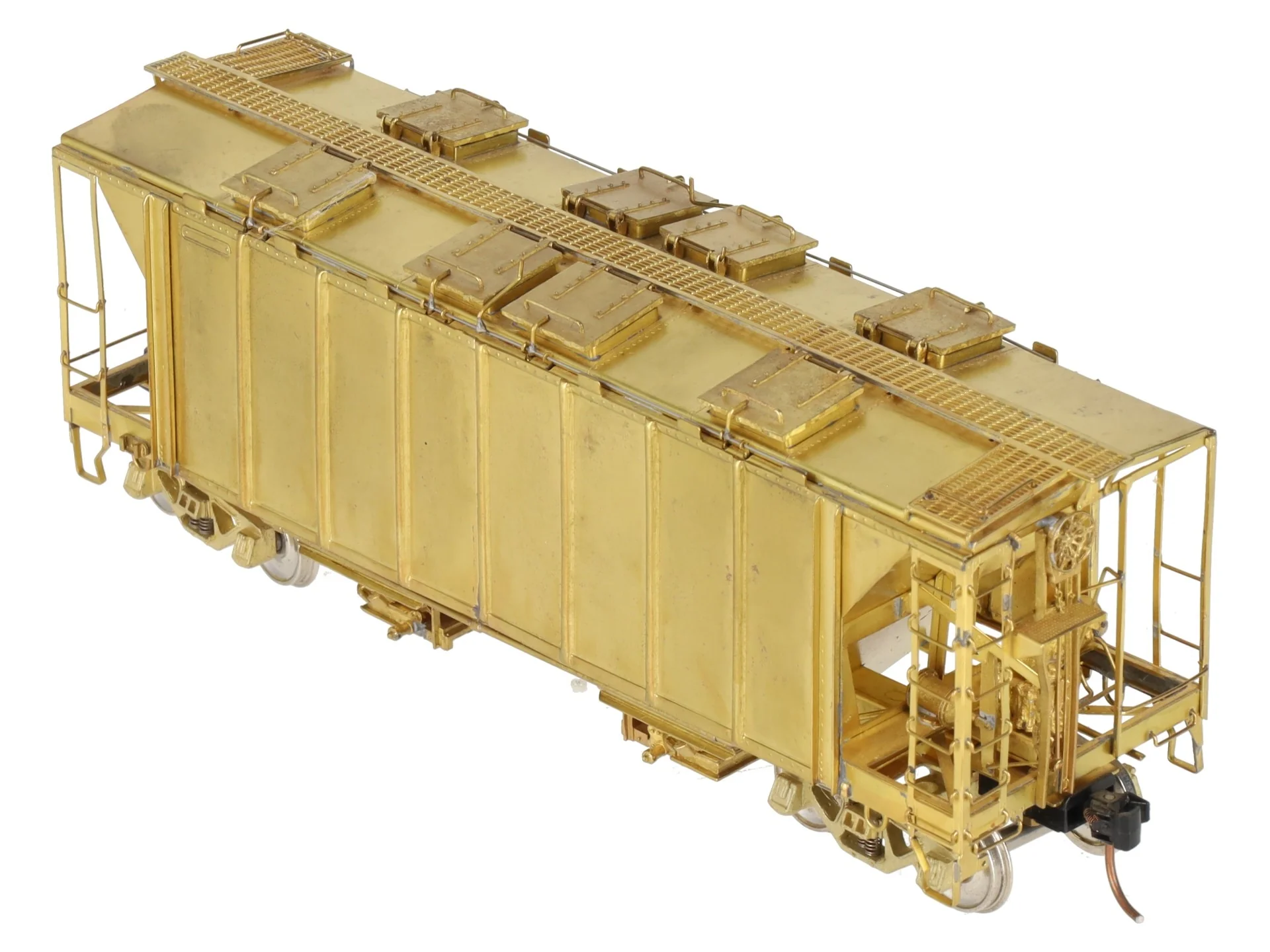 Overland OMI-1687 S Gauge BRASS ACF Quad-Bay Covered Hopper Car EX/Box - Image 9