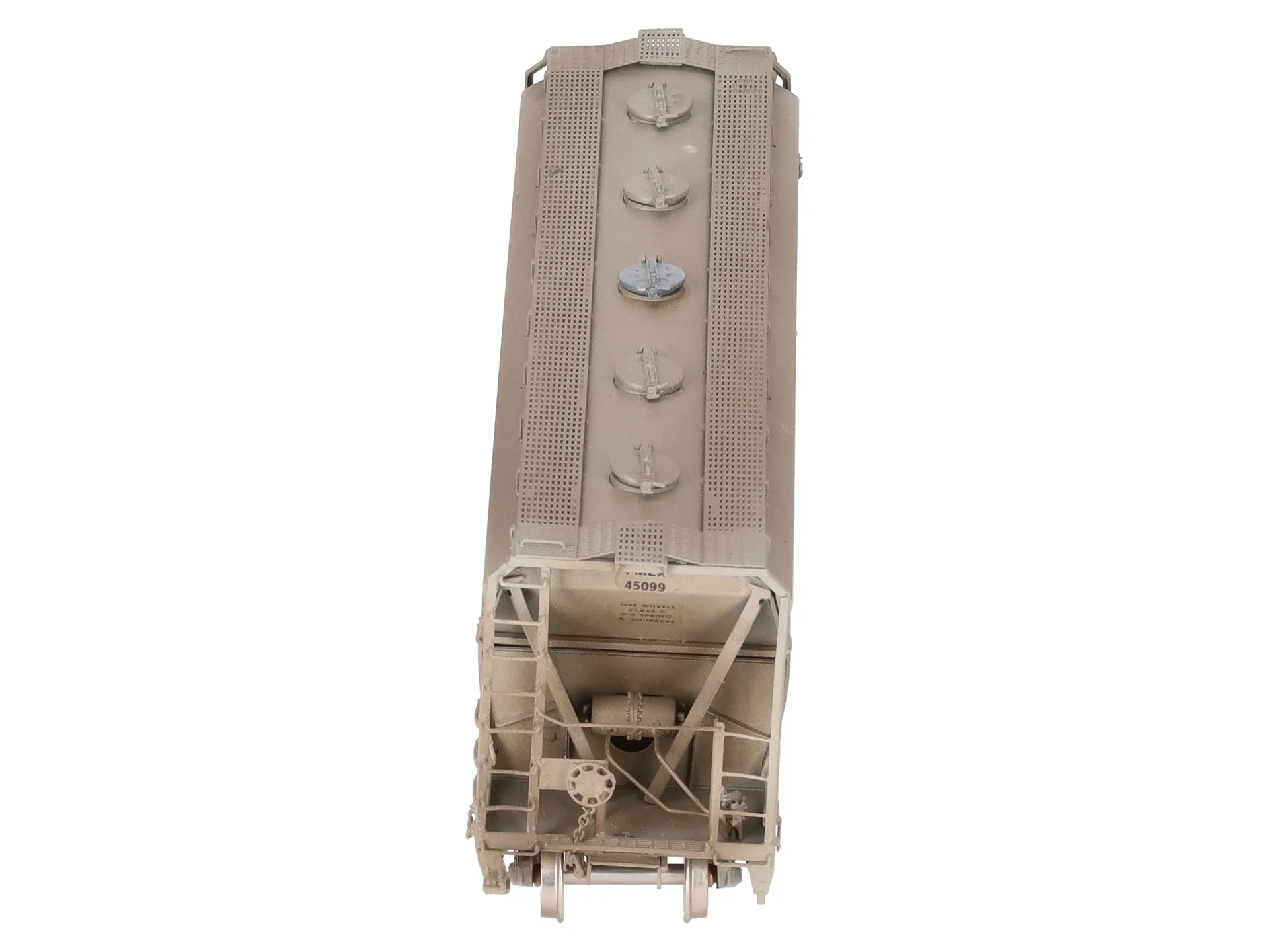 Overland OMI-3094 HO BRASS Custom FMC 3-Bay Centerflow 3560 Covered Hopper/Box - Image 3