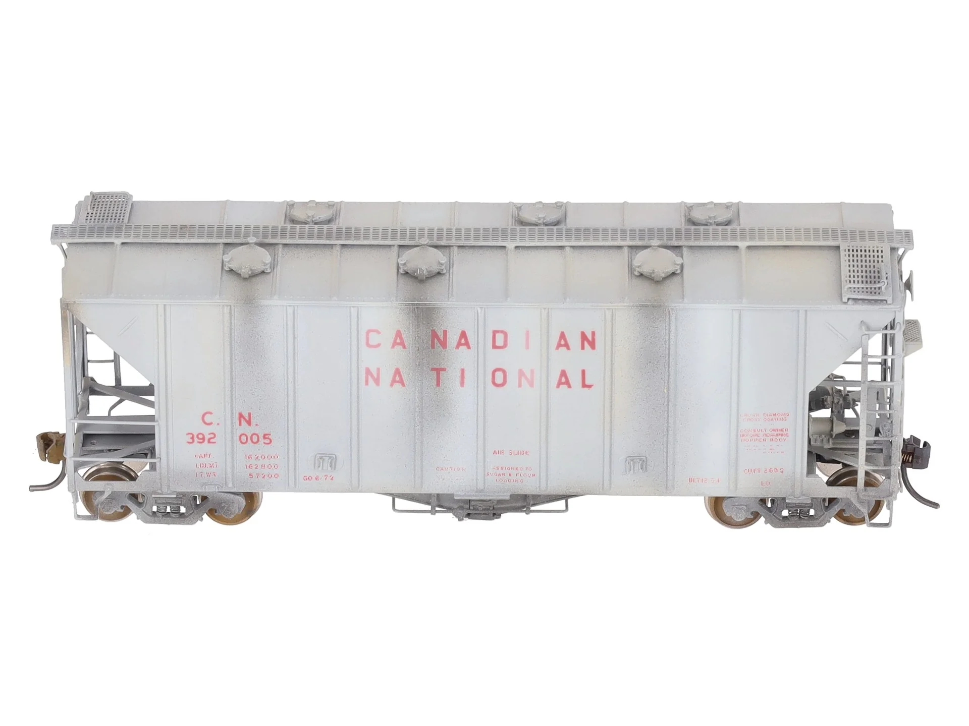 Overland OMI-3113 HO BRASS Custom Painted CN Airslide Covered Hopper/Box - Image 11
