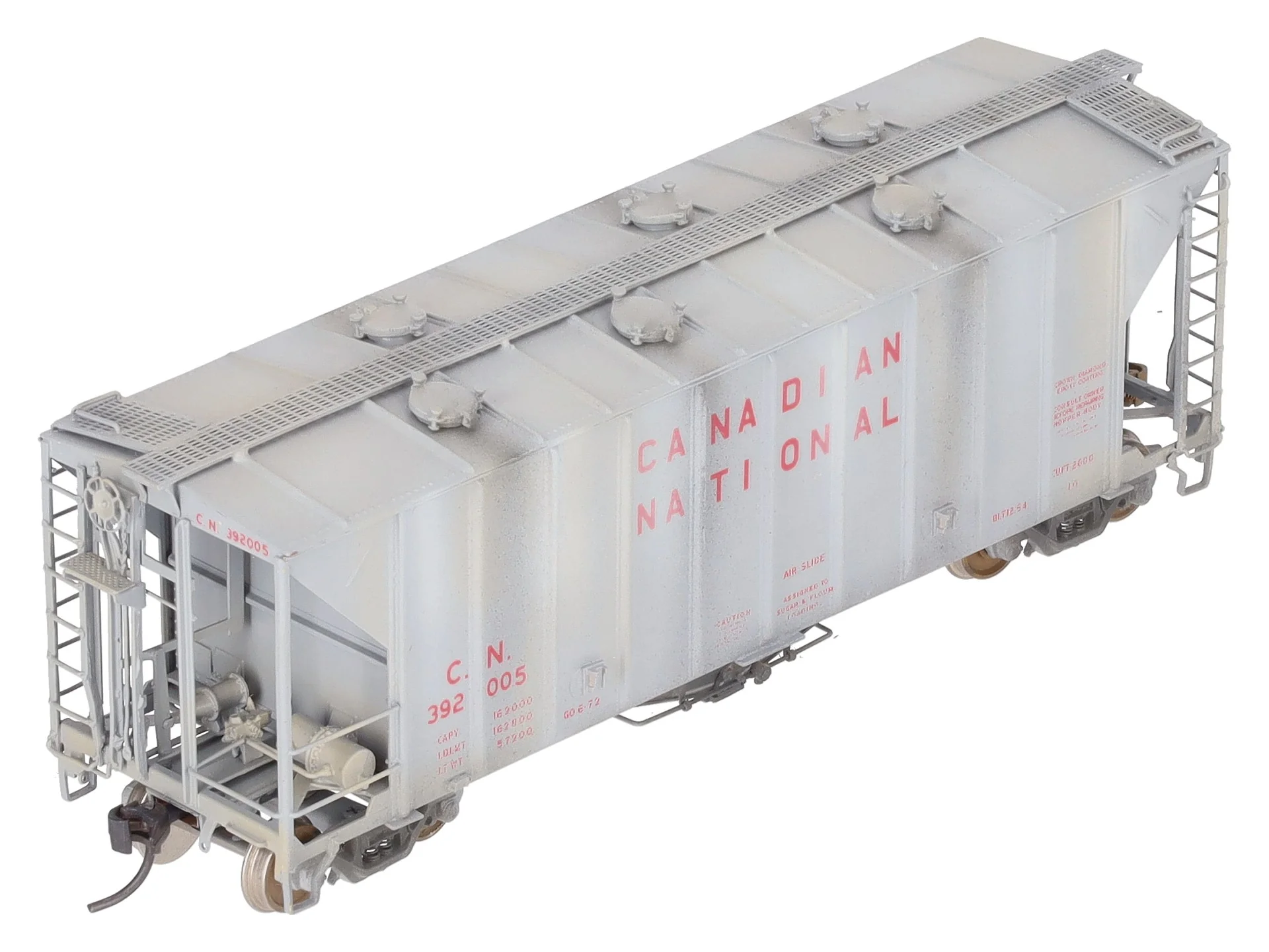 Overland OMI-3113 HO BRASS Custom Painted CN Airslide Covered Hopper/Box - Image 4