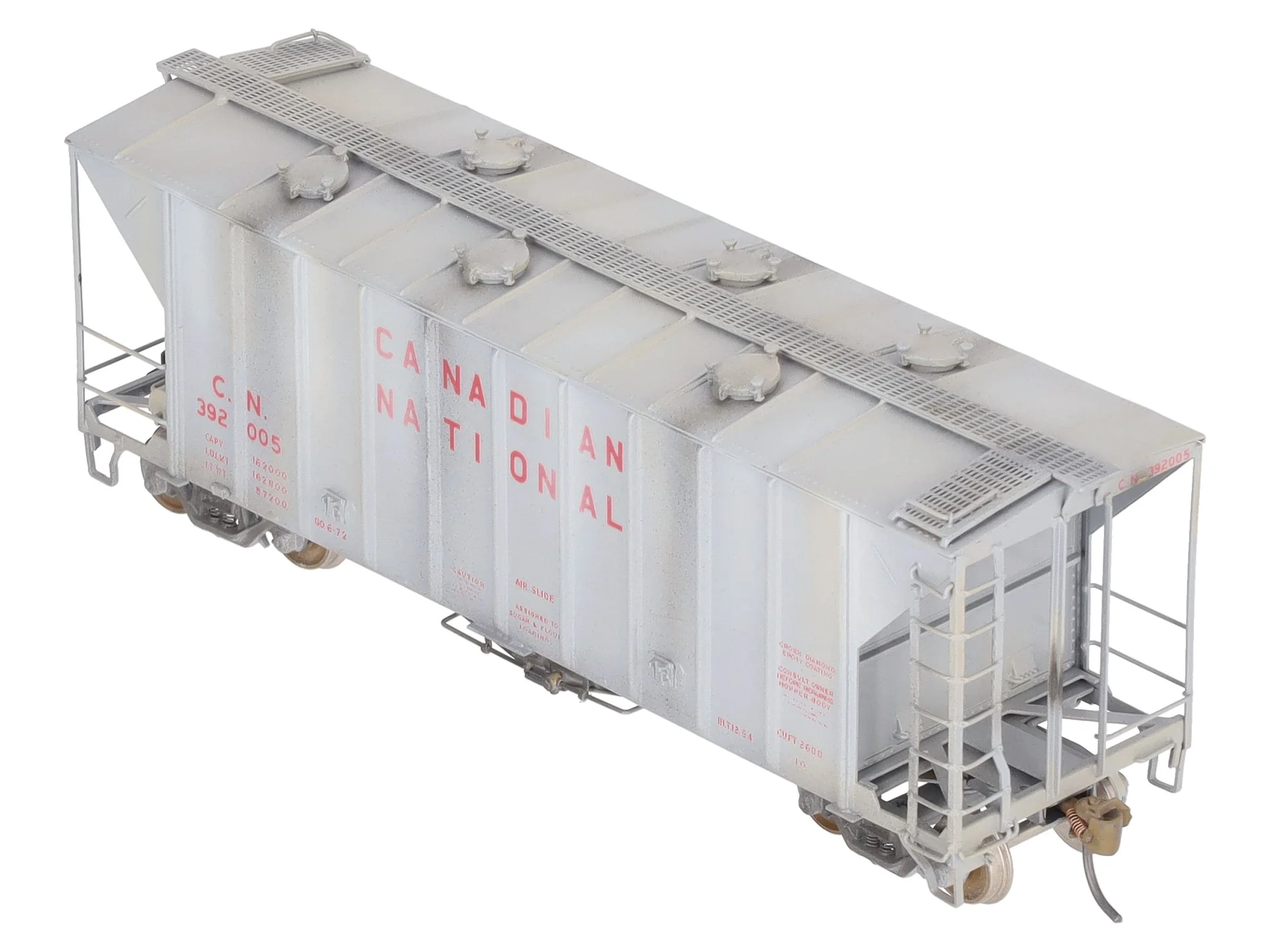Overland OMI-3113 HO BRASS Custom Painted CN Airslide Covered Hopper/Box - Image 8