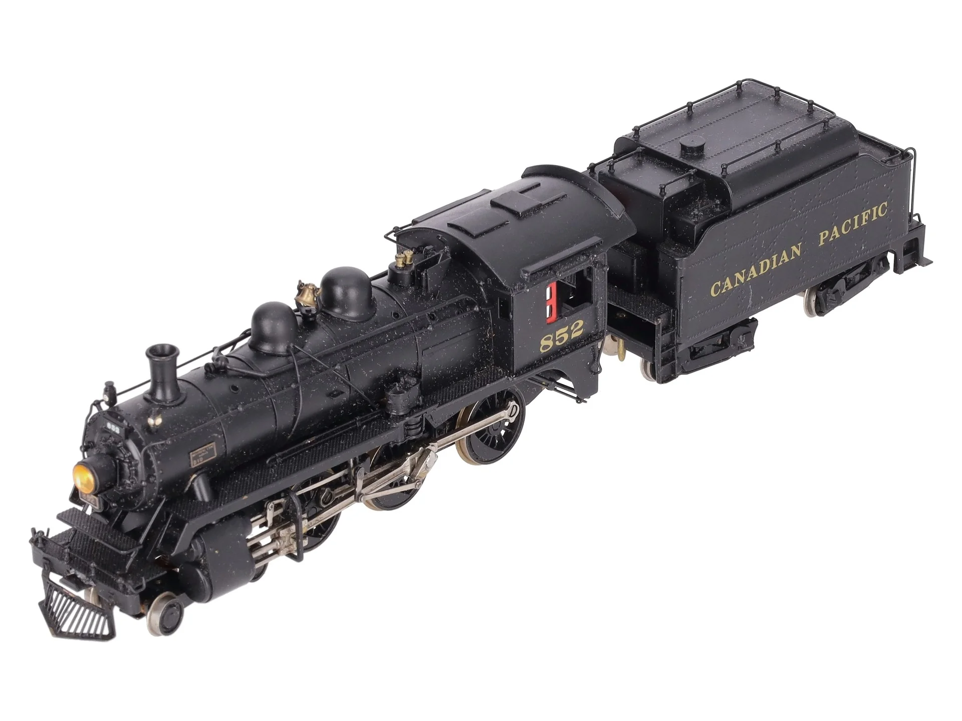 Pacific Fast Mail HO Brass CP 4-6-0 D-10 Steam loco w/Tender #852 - Custom - Image 3
