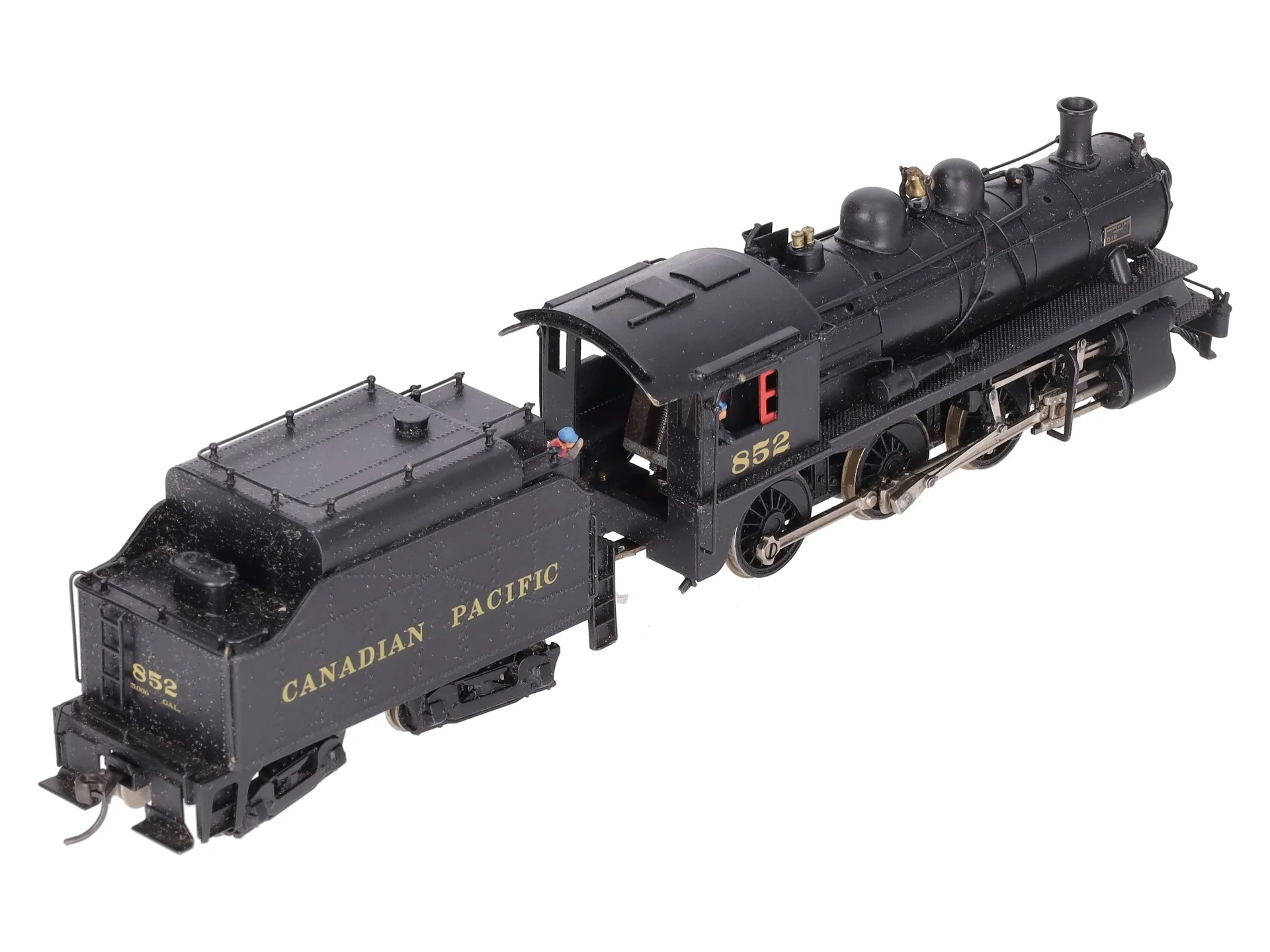 Pacific Fast Mail HO Brass CP 4-6-0 D-10 Steam loco w/Tender #852 - Custom - Image 7