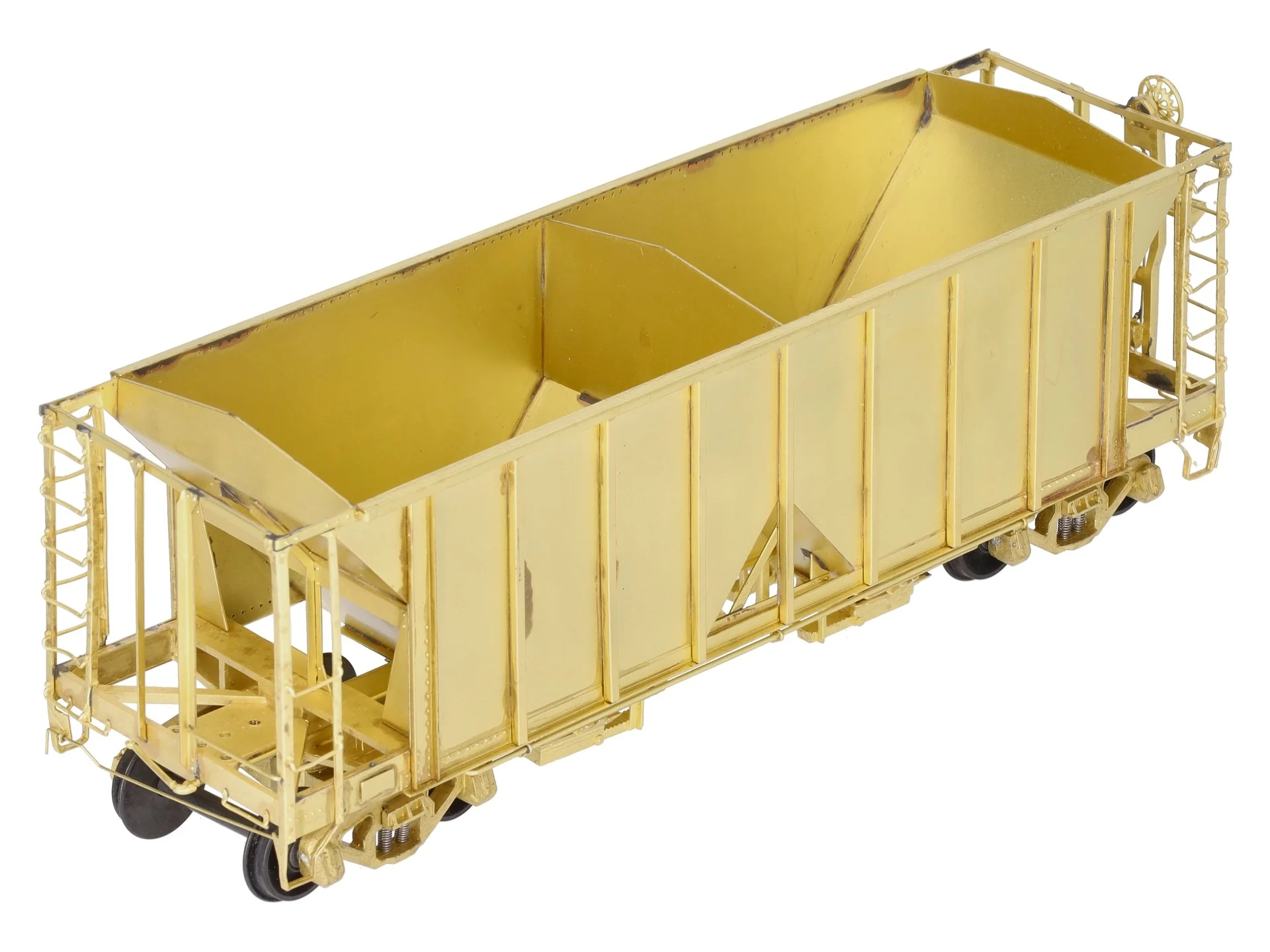 Pecos River Brass O Brass Santa Fe 34' Ballast Car/2-Bay Hopper (2-Rail) EX/Box - Image 10