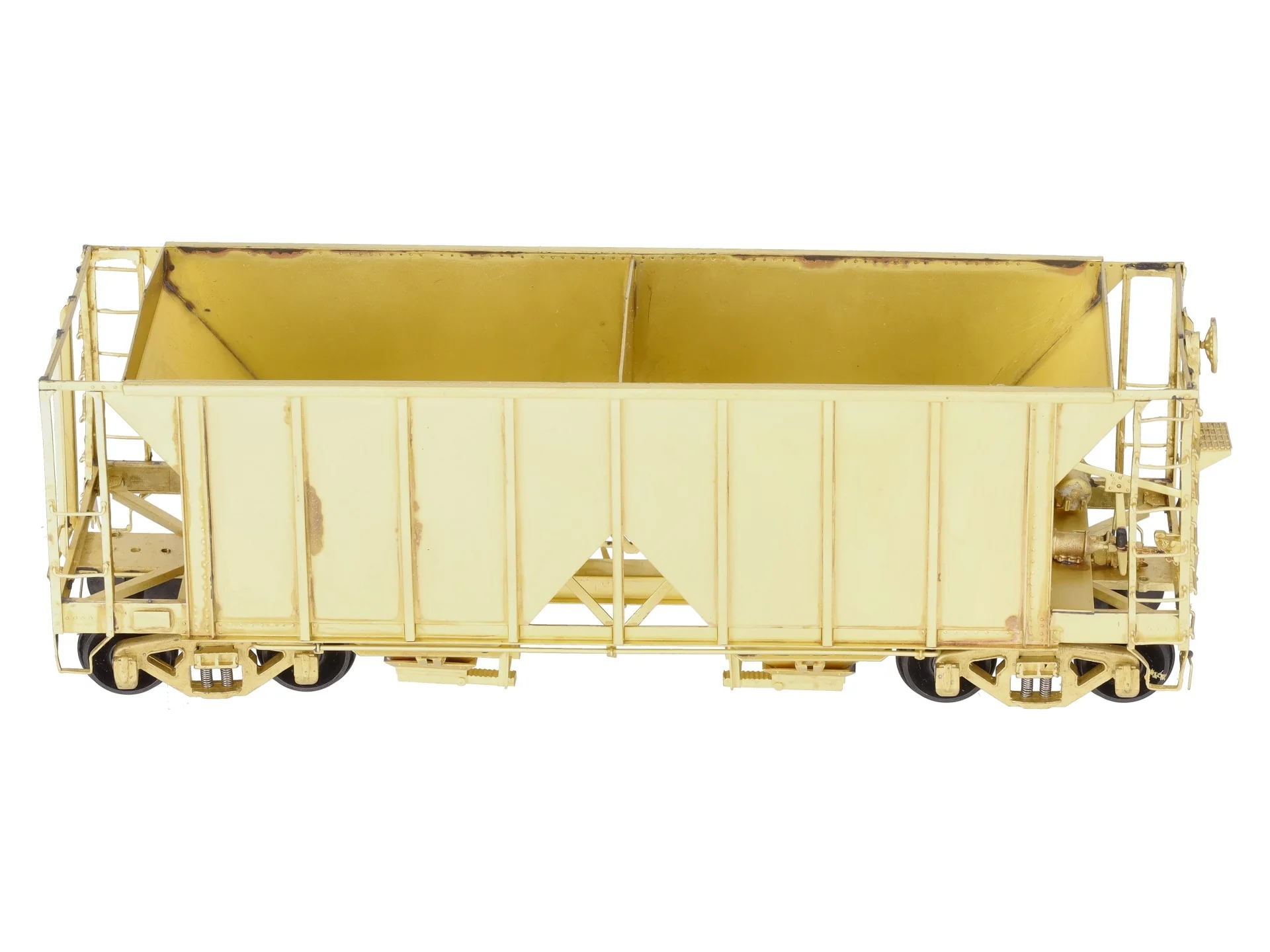 Pecos River Brass O Brass Santa Fe 34' Ballast Car/2-Bay Hopper (2-Rail) EX/Box - Image 11