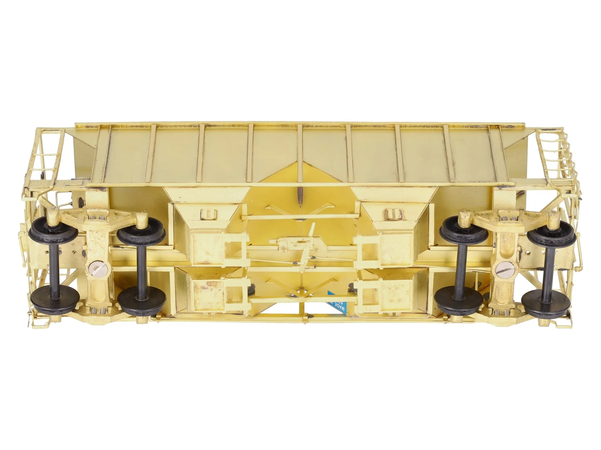 Pecos River Brass O Brass Santa Fe 34' Ballast Car/2-Bay Hopper (2-Rail) EX/Box - Image 6