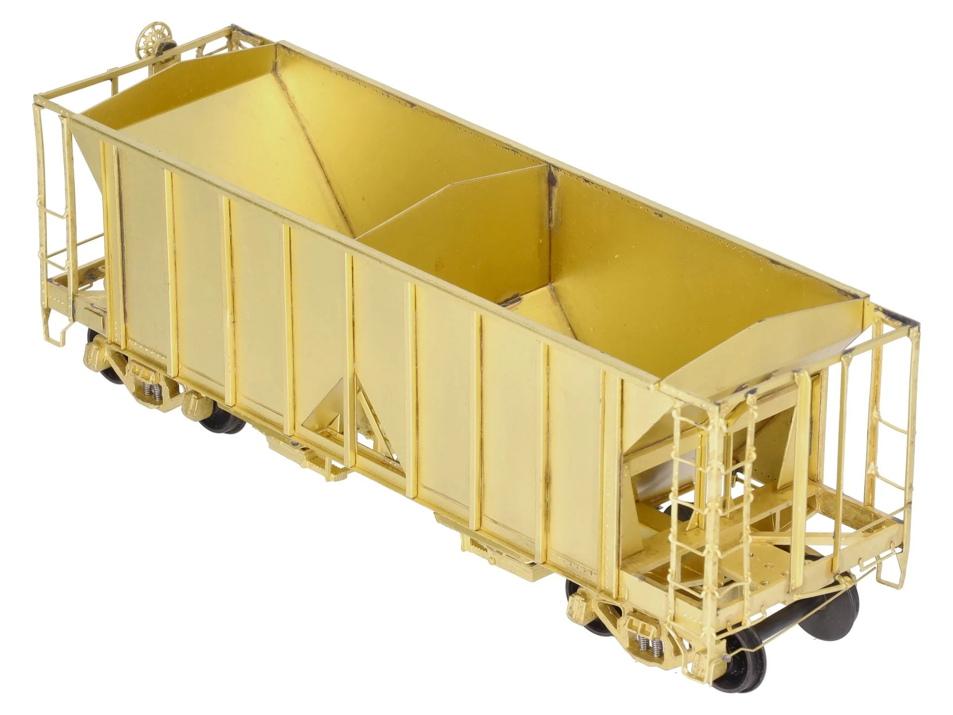 Pecos River Brass O Brass Santa Fe 34' Ballast Car/2-Bay Hopper (2-Rail) EX/Box - Image 8