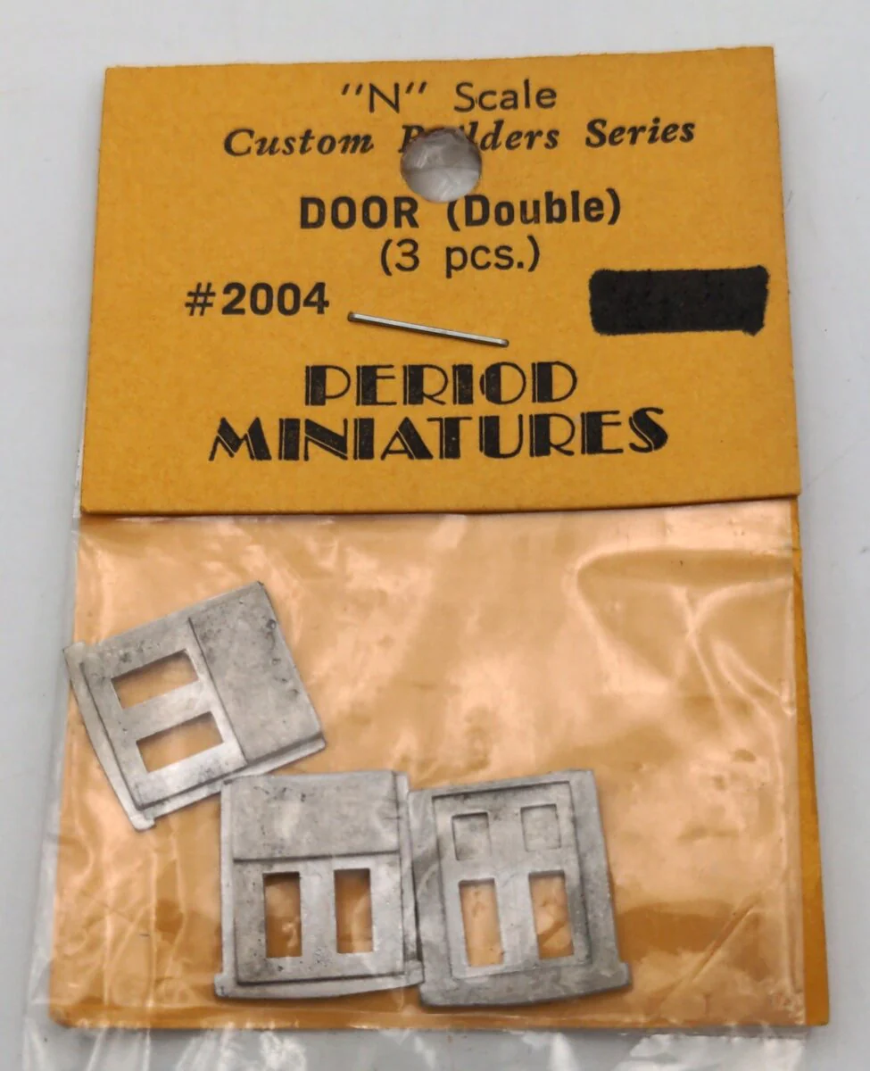 Period Miniatures #2004 N Scale Double door 3 pieces