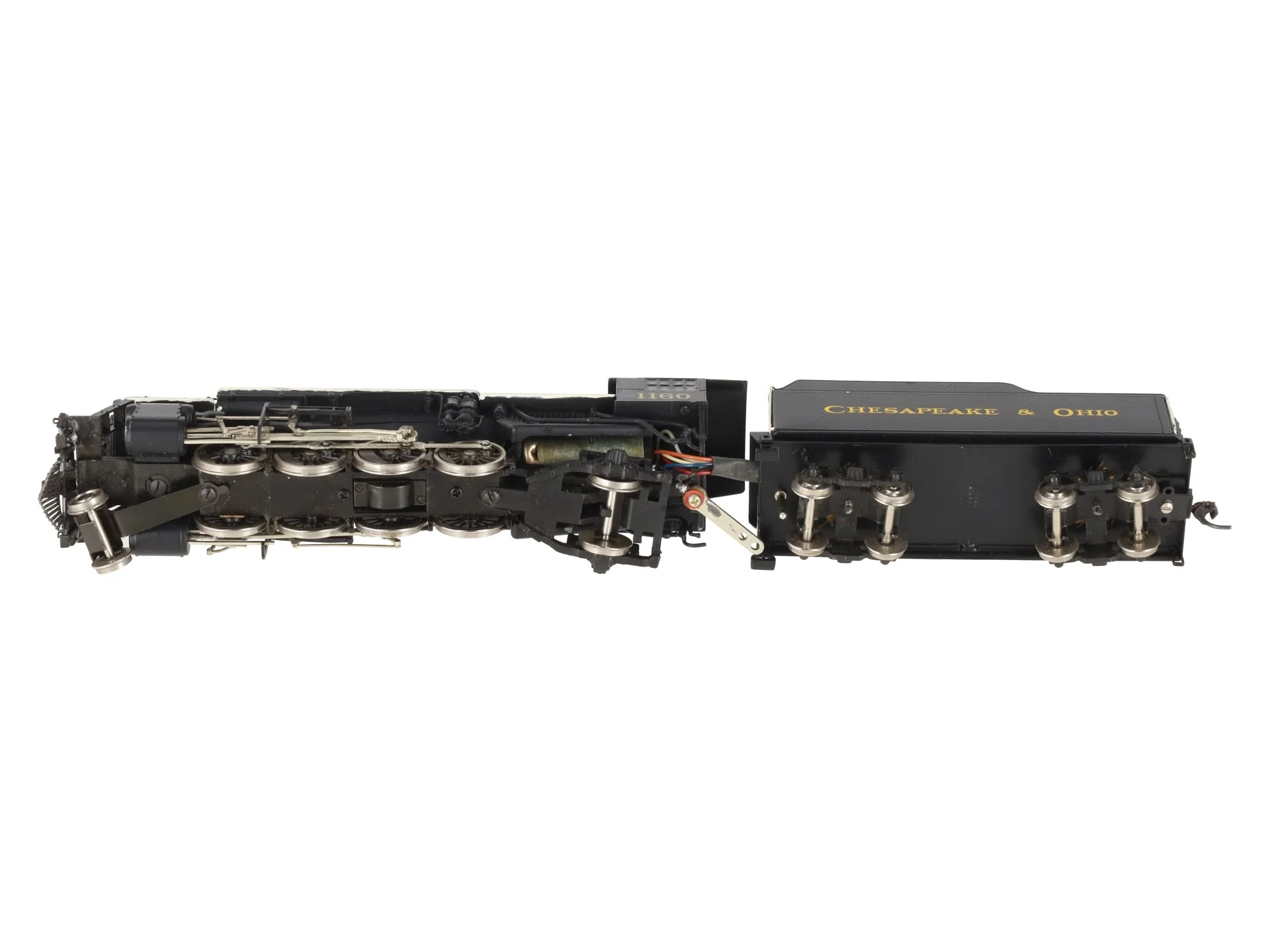 Powerhouse 8012 HO Chesapeake & Ohio Steam Locomotive And Tender #1160/Box - Image 4