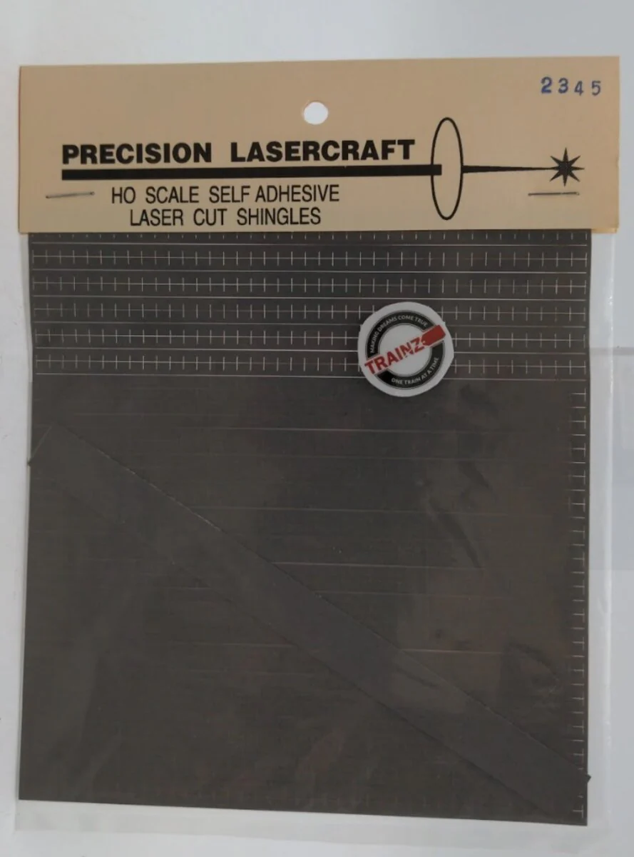 Precision Lasercraft 2345 HO Scale Gray Self Adhesive Laser Cut Shingles
