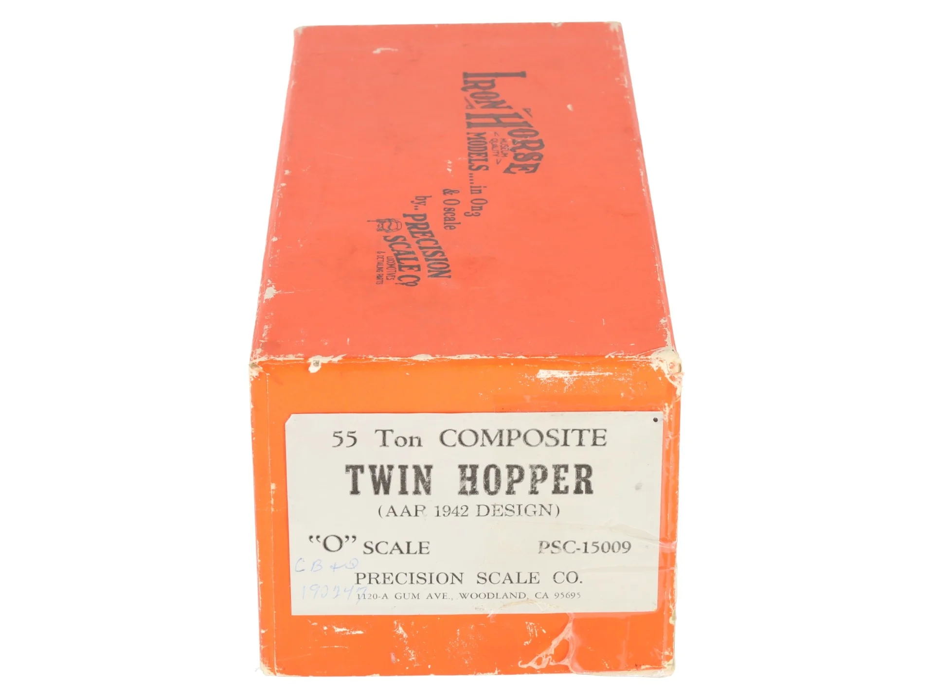 Precision Scale Co. 15009 O Brass CB&Q 55-Ton Twin Hopper 2-Rail -Painted/Box - Image 12