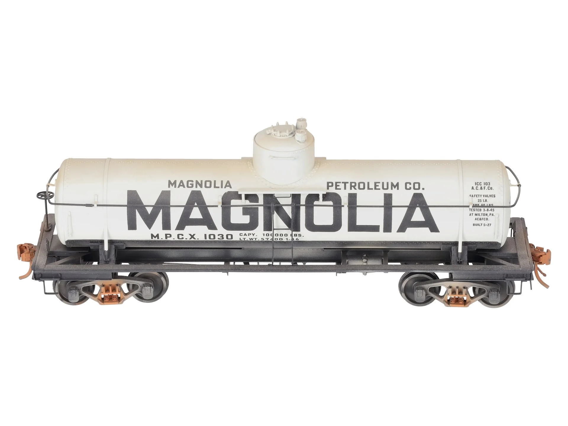 Precision Scale Co. 15527 O Brass MPCX ACF 8,000 Gallon Tank Car #1030 Custom 2R/Box - Image 10
