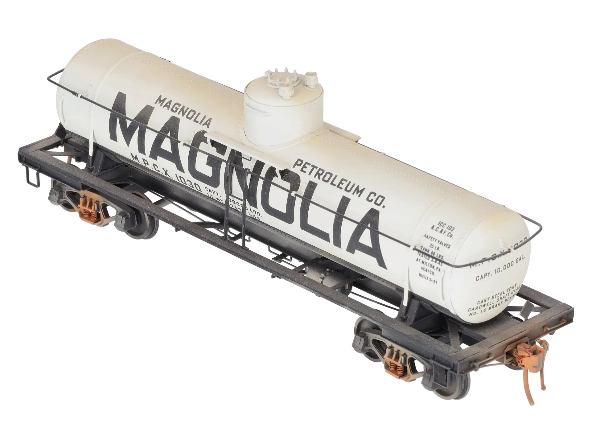 Precision Scale Co. 15527 O Brass MPCX ACF 8,000 Gallon Tank Car #1030 Custom 2R/Box - Image 2