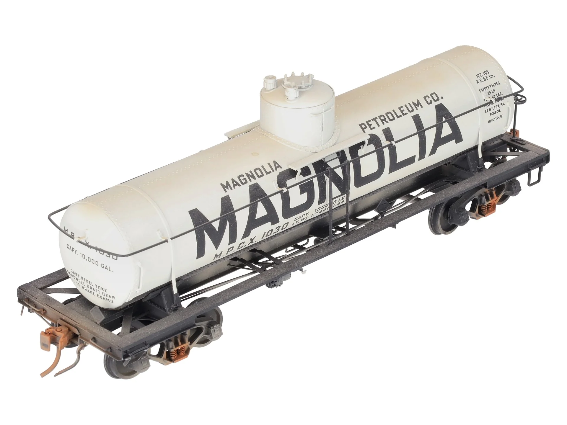 Precision Scale Co. 15527 O Brass MPCX ACF 8,000 Gallon Tank Car #1030 Custom 2R/Box - Image 4