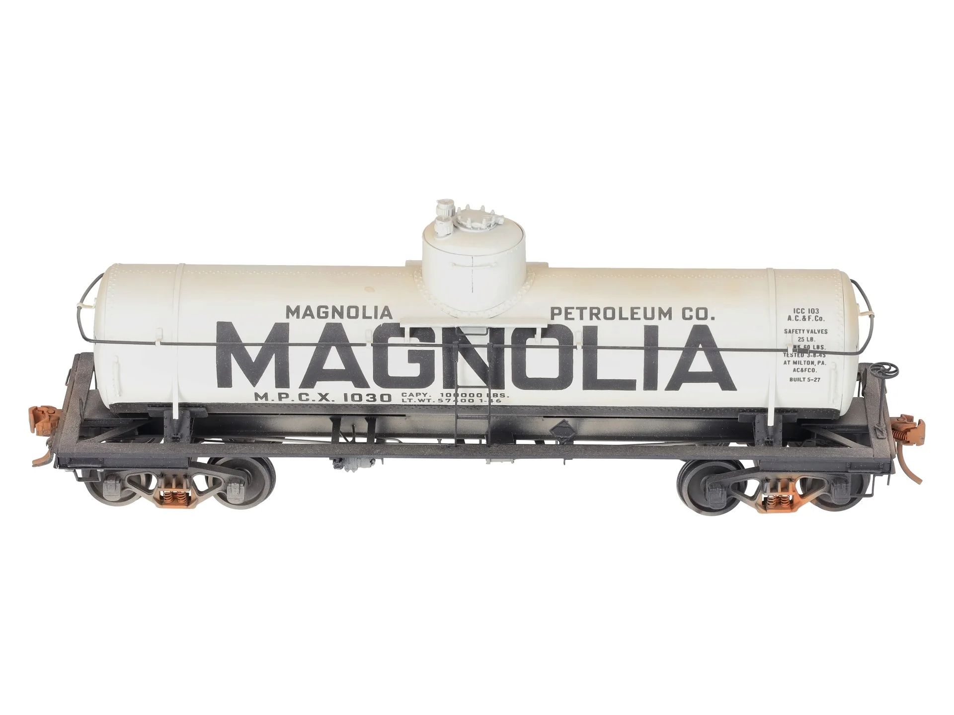 Precision Scale Co. 15527 O Brass MPCX ACF 8,000 Gallon Tank Car #1030 Custom 2R/Box - Image 7