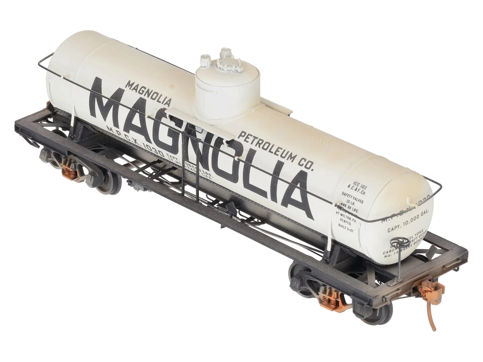 Precision Scale Co. 15527 O Brass MPCX ACF 8,000 Gallon Tank Car #1030 Custom 2R/Box - Image 8