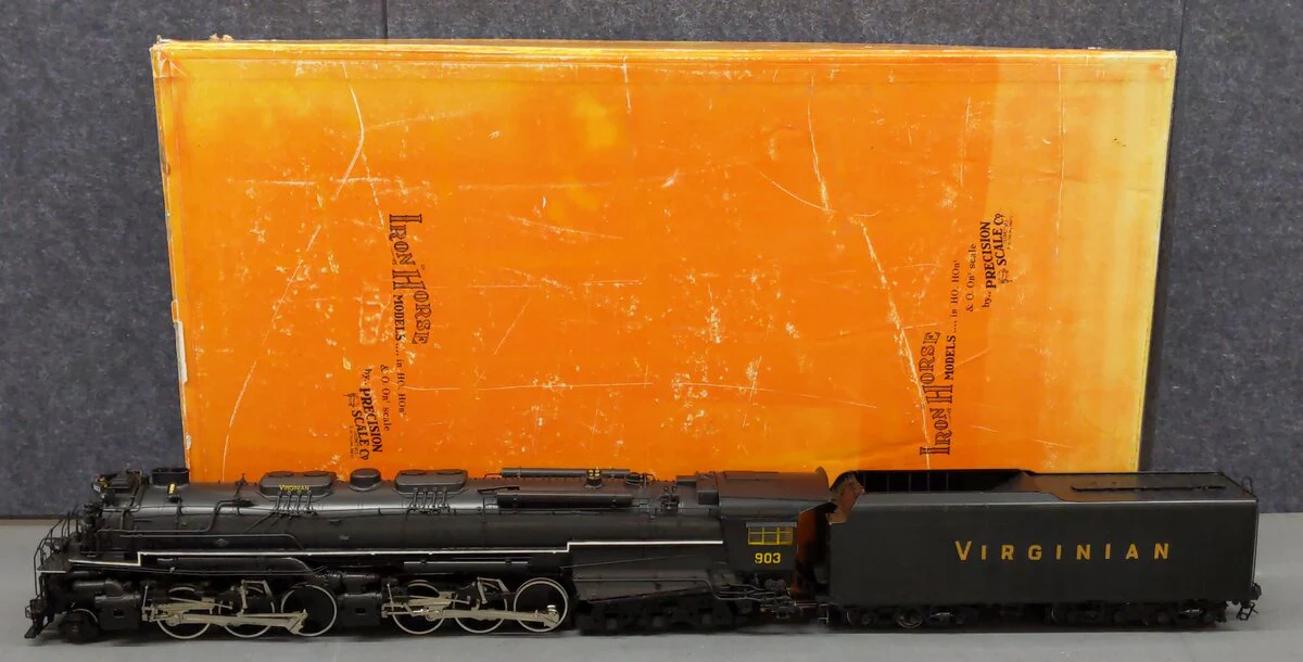 Precision Scale Co 15809-1 O Brass Virginian 2-6-6-6 Steam Loco & Tender #903 2R EX/Box