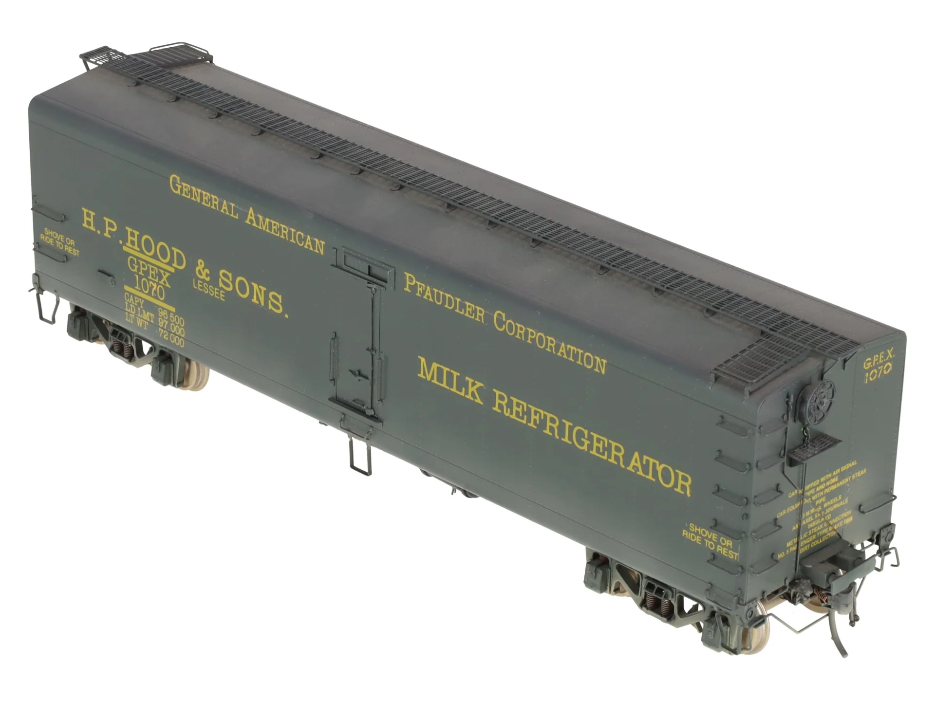 Precision Scale Co. 16209-1 BRASS O Scale GPEX 41' Milk Refrigerator Car [2Rail] EX/Box - Image 9
