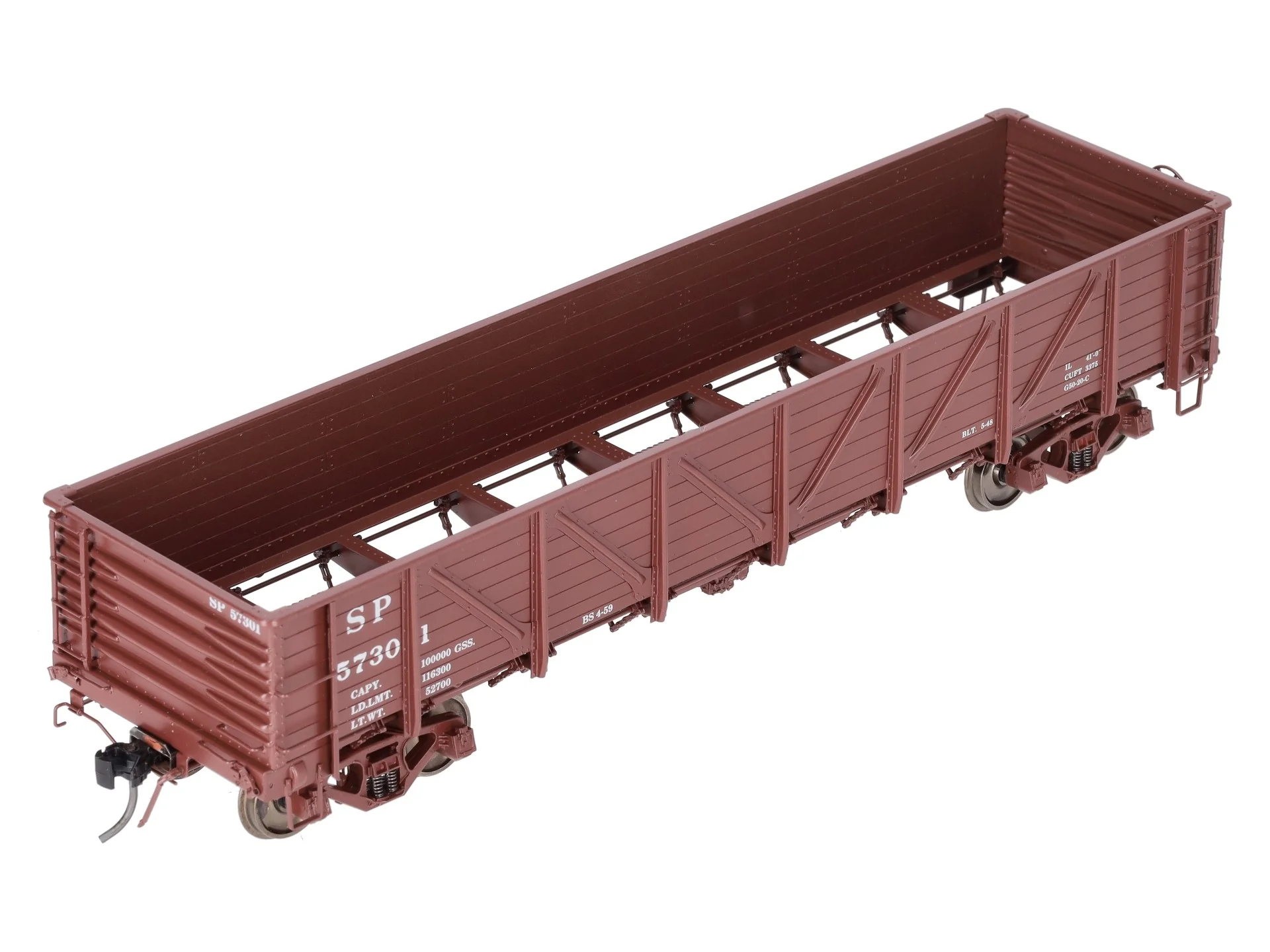 Precision Scale Co. 17019-1 O Brass SP G-50-20 Gondola #57301 (2-Rail) EX/Box - Image 10