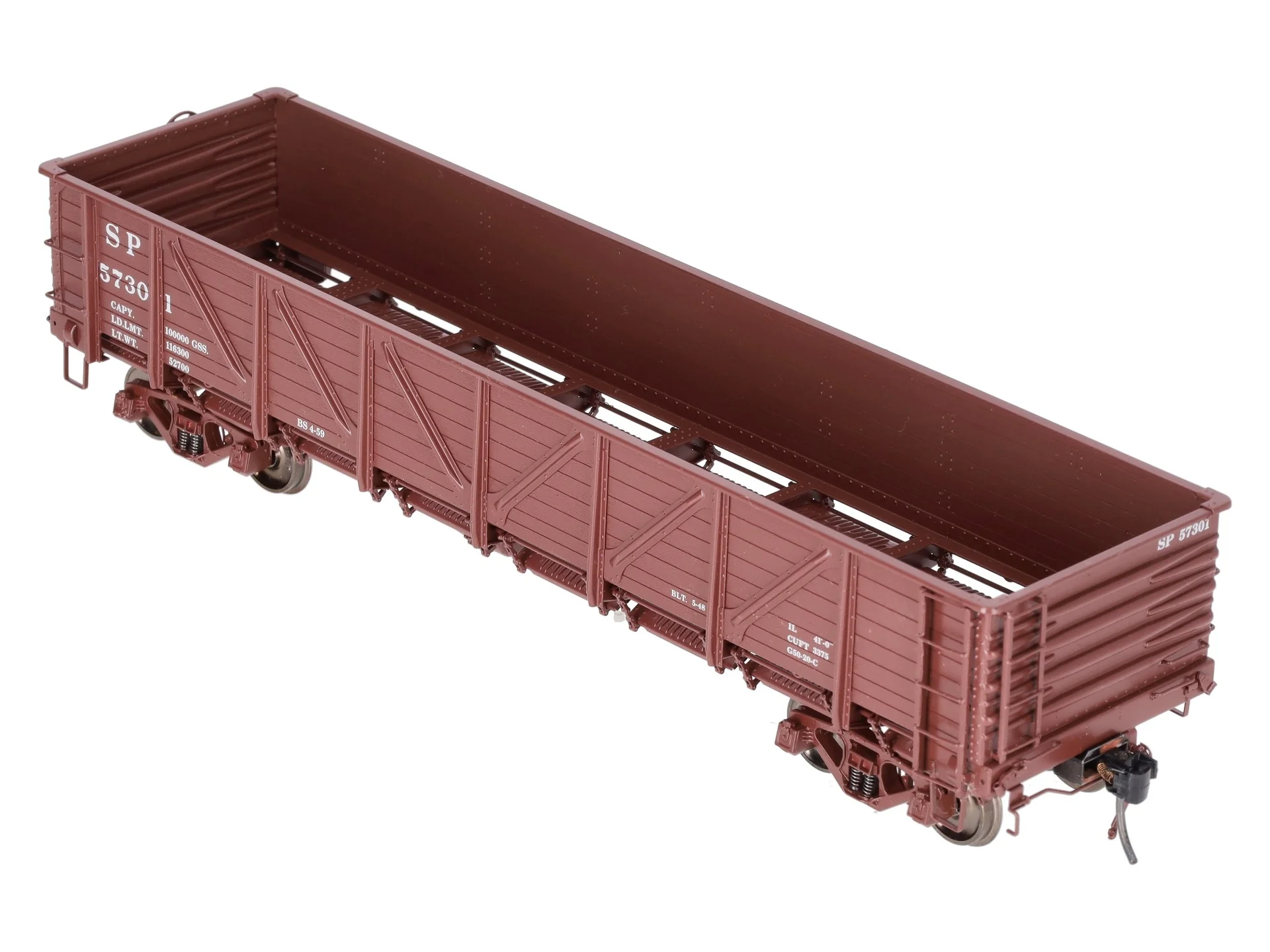 Precision Scale Co. 17019-1 O Brass SP G-50-20 Gondola #57301 (2-Rail) EX/Box - Image 8