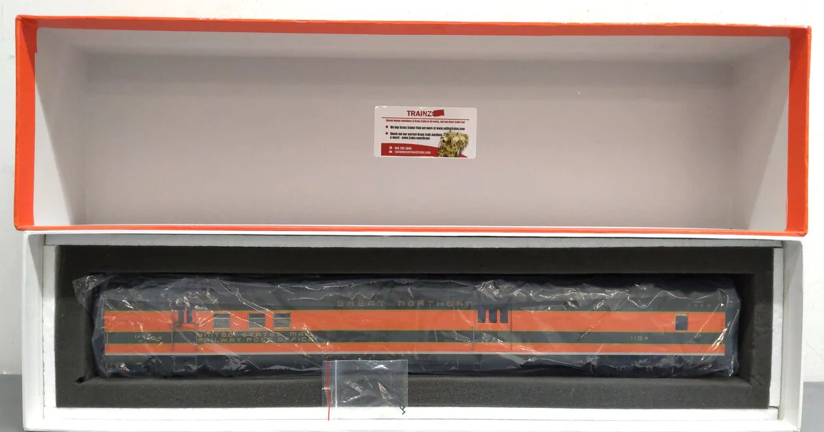 Precision Scale Co. 17411-1 O Scale BRASS CB&Q RPO/Baggage Car #1104 [2-Rail] LN/Box - Image 2