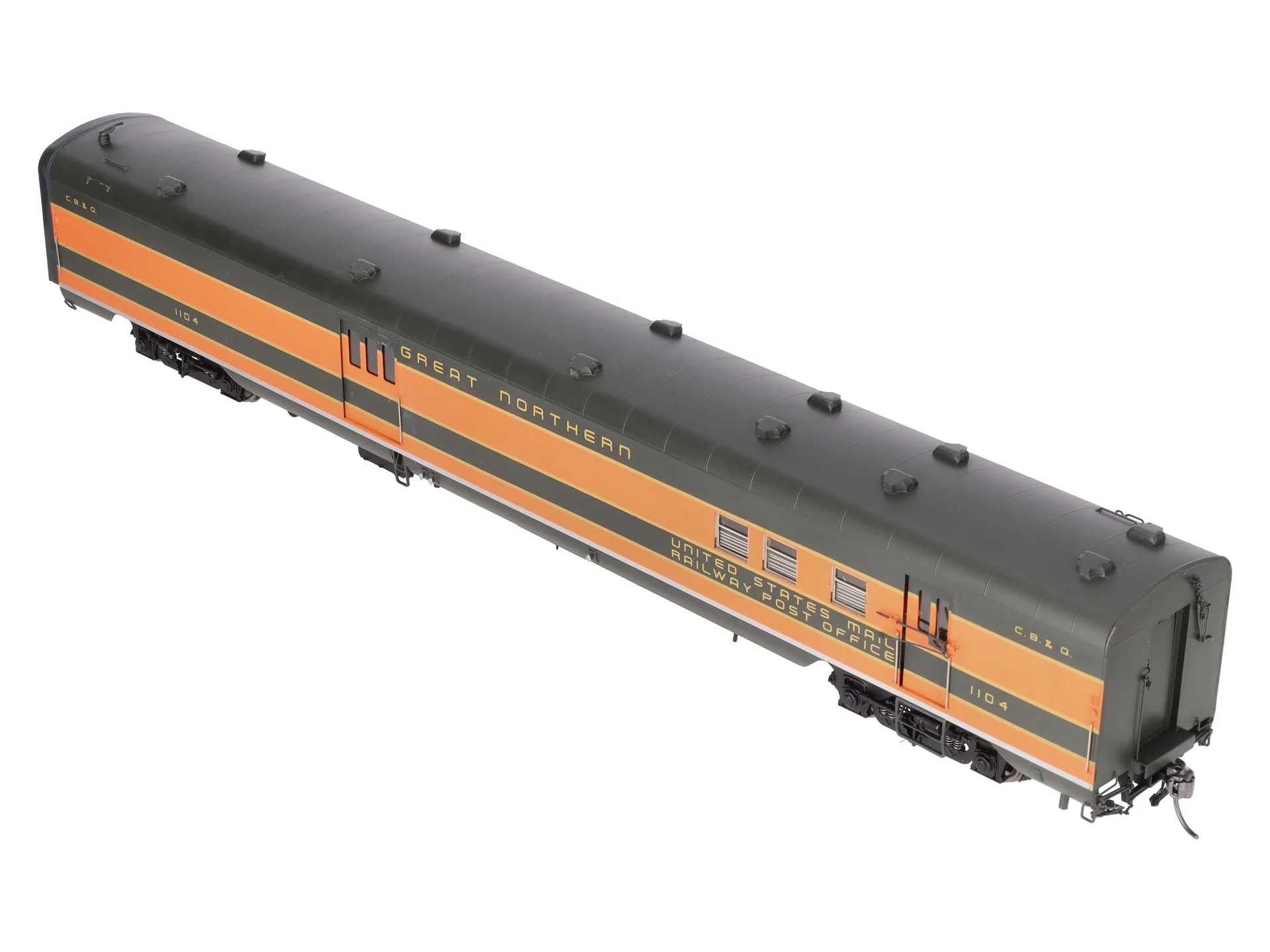 Precision Scale Co. 17411-1 O Scale BRASS CB&Q RPO/Baggage Car #1104 [2-Rail] LN/Box - Image 6