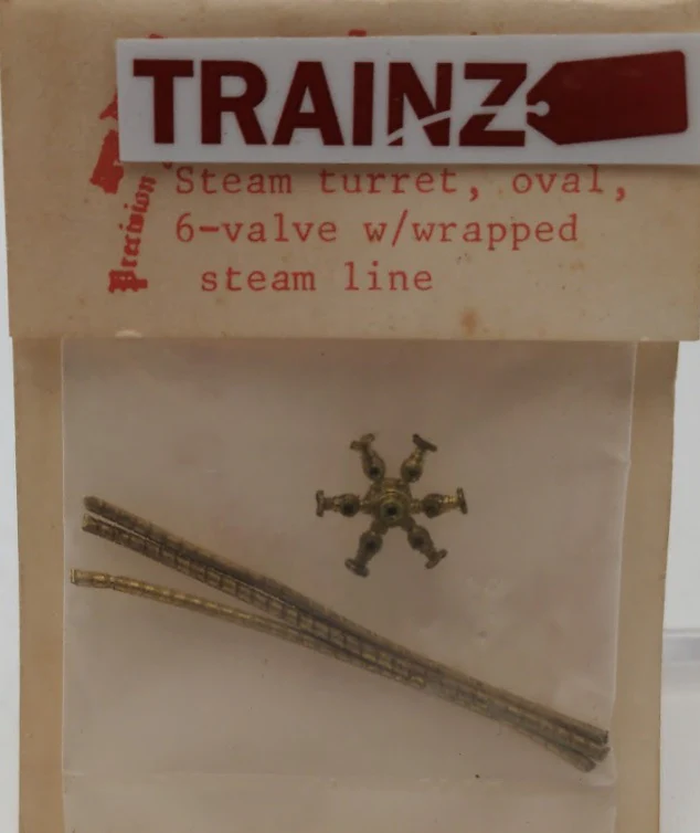 Precision Scale Company 4075 O Scale Steam Turret Oval 6-Valve W/Wrapped Steam