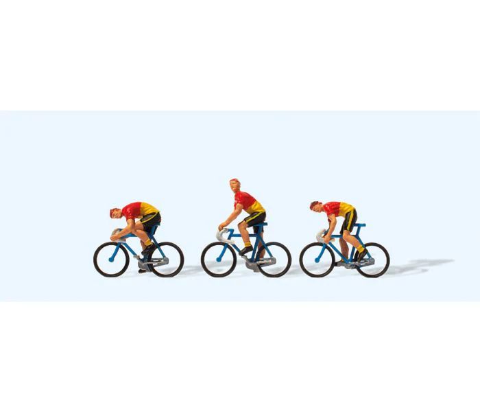 Preiser 25003 HO Team 1 Cyclist Figures (Set of 3)