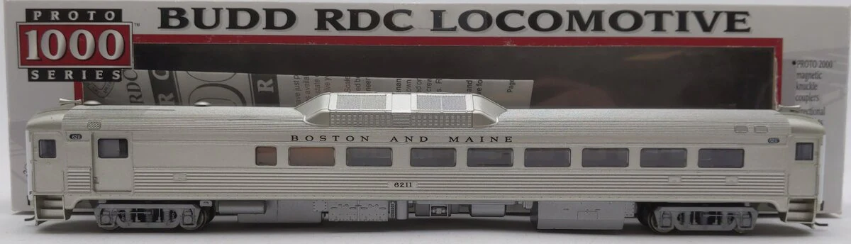 Proto 1000 23975 HO Scale Boston & Maine Budd RDC Passenger Locomotive #6211 LN/Box