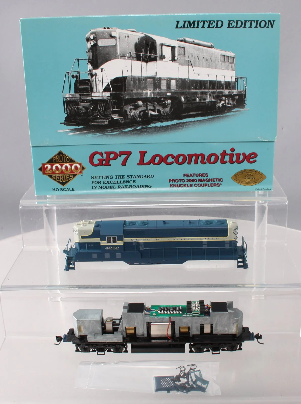 Proto 2000 23258 HO Missouri Pacific GP7 Locomotive W/ Steam Generator LN/Box