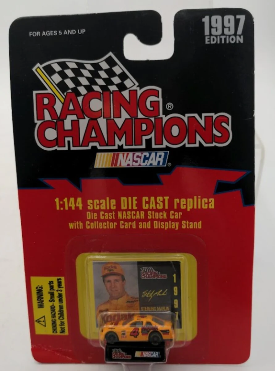 Racing Champions 09153 1:144 Replica W/Collector Card and Stand Race Car # 4