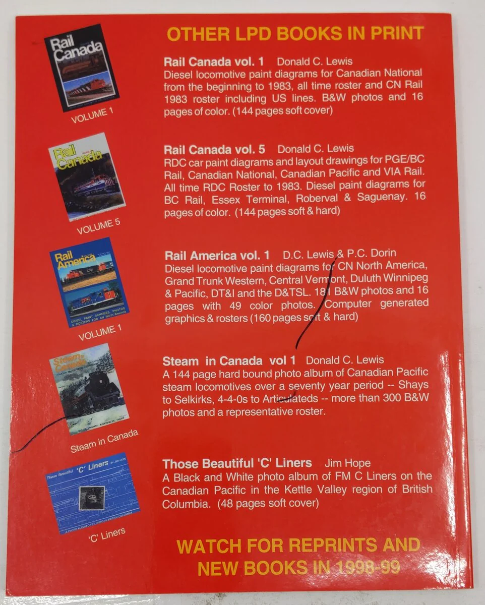 Rail Canada Vol.3 Hardcover Book By Donald C. Lewis VG - Image 2