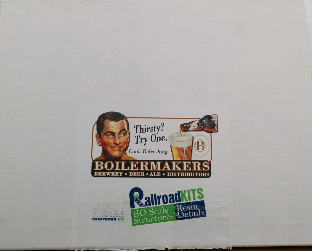 Railroad Kits 02 HO Boiler Makers Brewery Beer Ale Distributers Building Kit