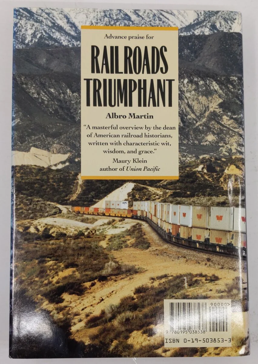 Railroads Triumphant Hardcover Book By Albro Martin EX - Image 2