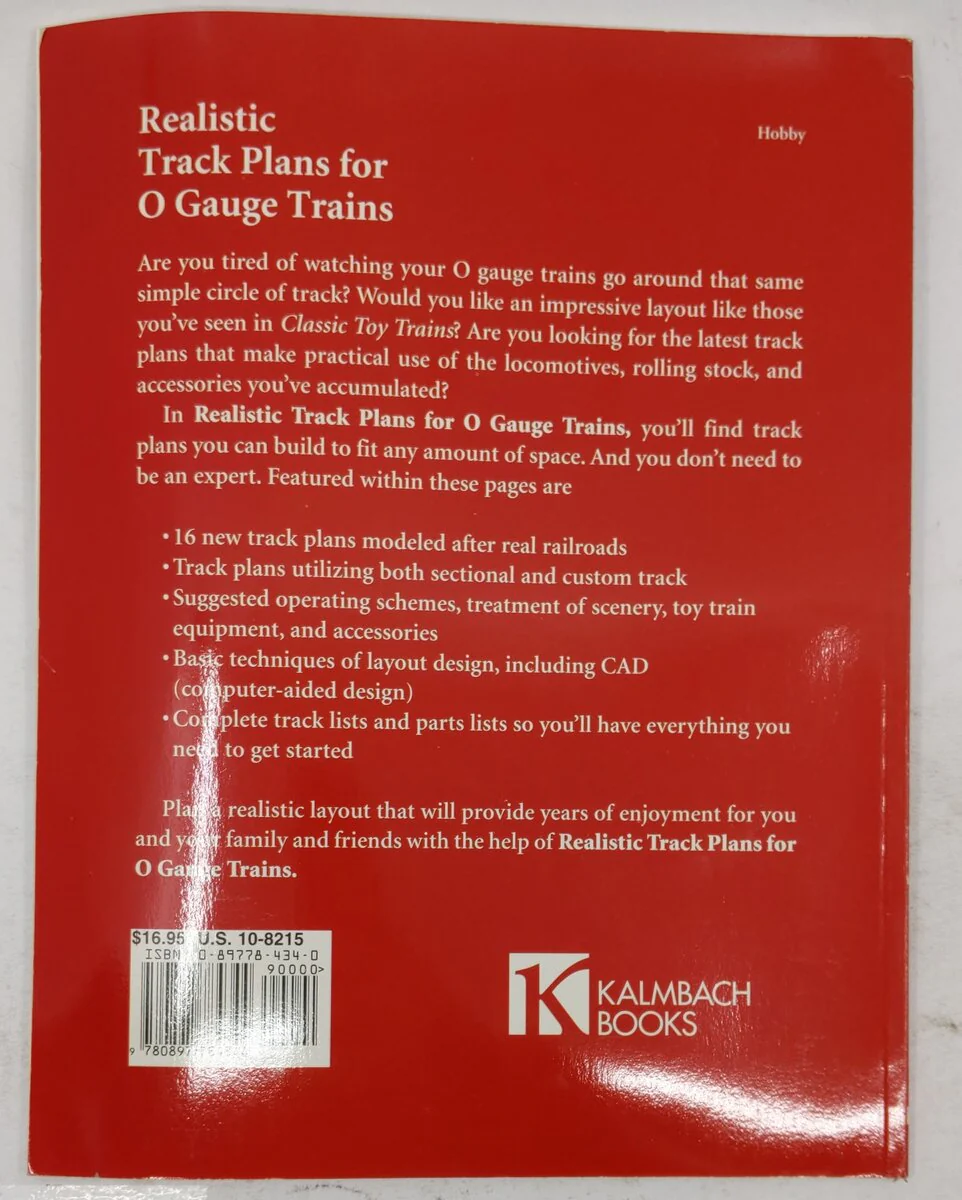 Realistic Track Plans for O Gauge Trains Paperback Book By Martin McGuirk VG - Image 2
