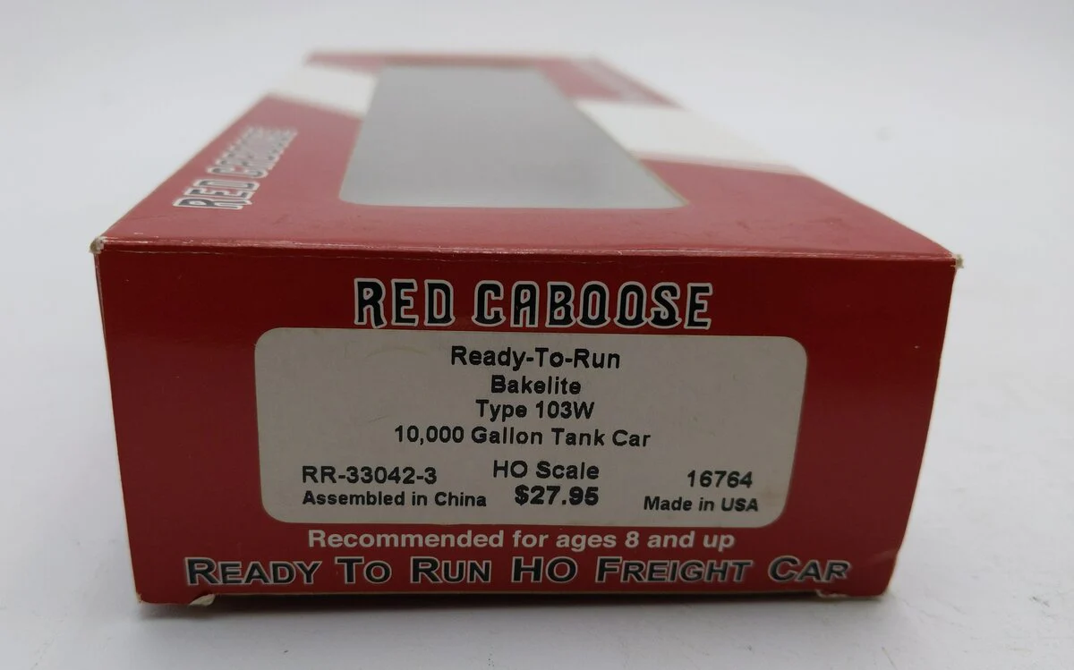 Red Caboose 33042-3 HO Scale Bakelite 10,000 Gallon Tank Car #16764 LN/Box - Image 5
