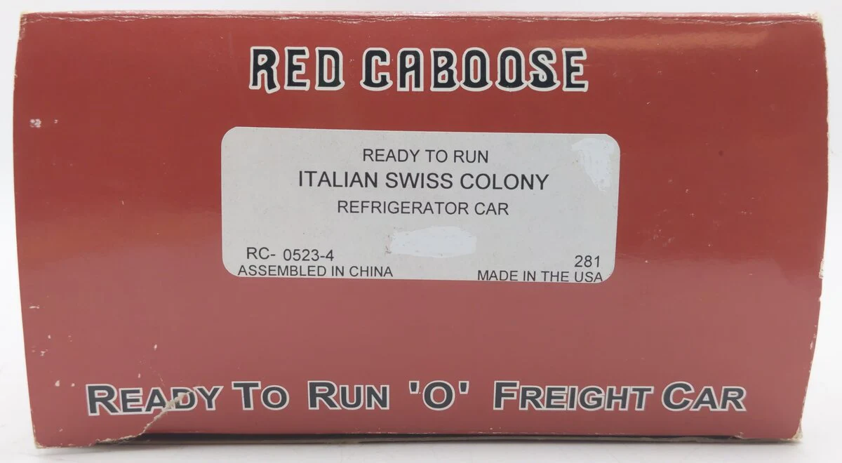Red Caboose RC-0523-1 O Scale Italian Swiss Colony Reefer #276 [2 Rail] VG/Box - Image 7