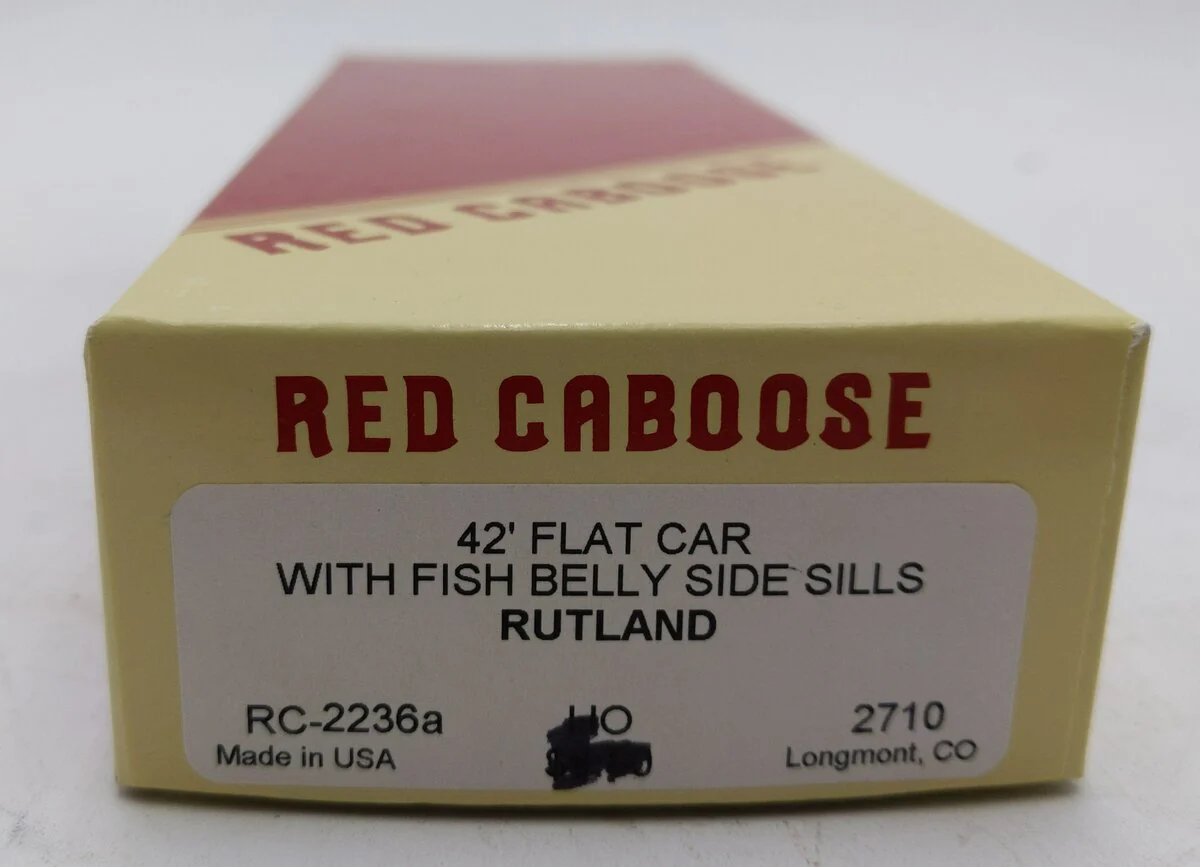 Red Caboose RC-2236a Rutland 42' Flatcar Kit NIB - Image 2