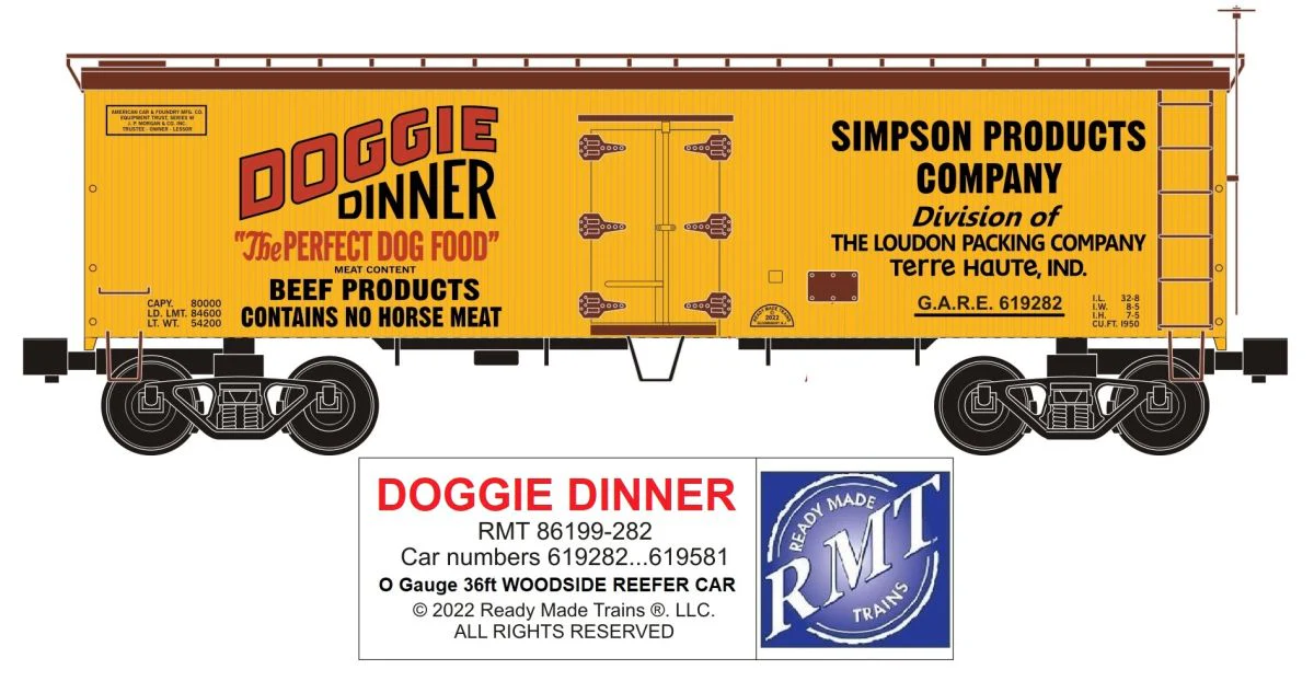 RMT 86199-282 O Doggie Dinner Woodside Reefer - Image 2