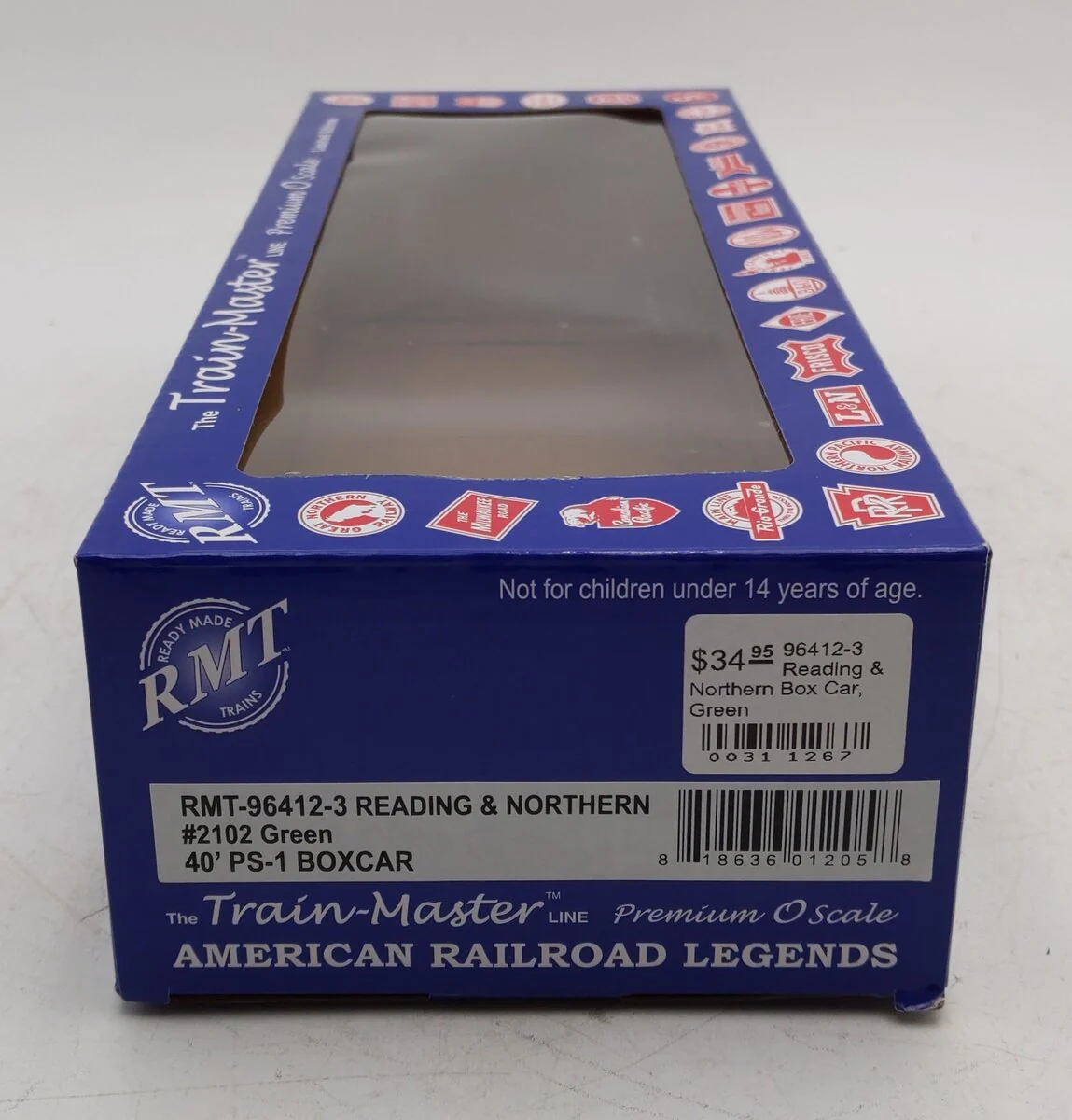 RMT 96412-3 O Reading & Northern 40' PS-1 Boxcar #2102 EX/Box - Image 6