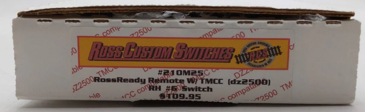 Ross 210M25 O Gauge RossReady Remote w/TMCC (DZ2500) RH Switch #6 VG/Box - Image 7